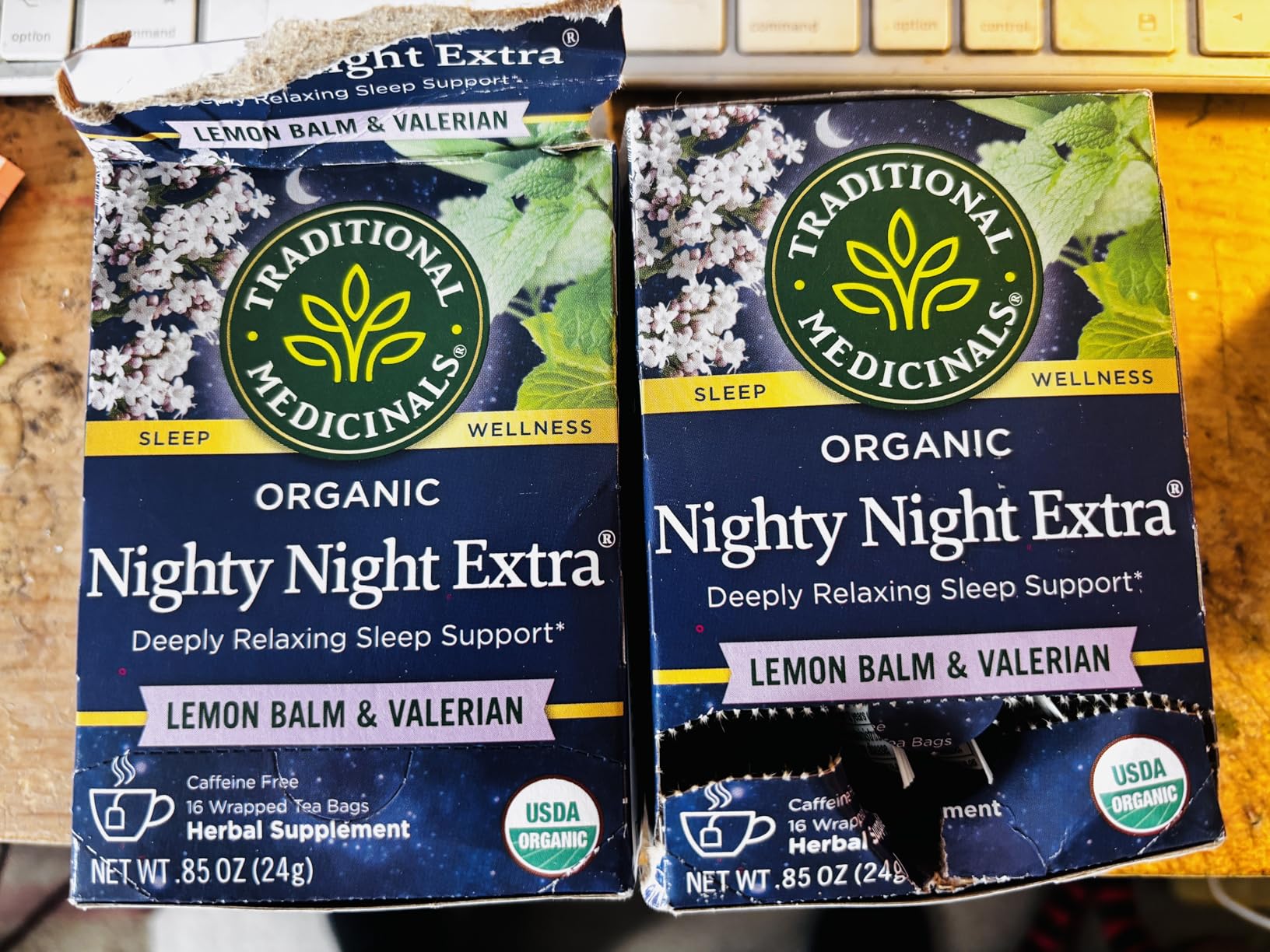 Traditional Medicinals Organic Nighty Night Extra Tea With Valerian Root for Relaxation, 16 Tea Bags (Pack of 1) customer photo 1