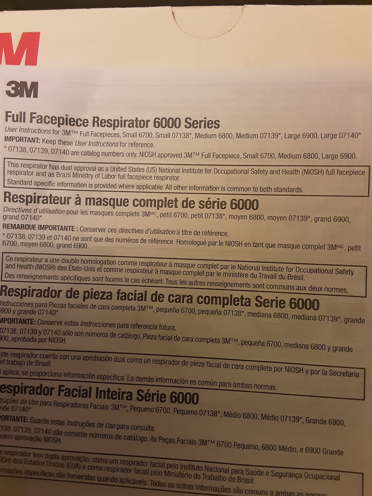 3M Full Facepiece Reusable Respirator 6800, NIOSH, Large Lens, ANSI High Impact Eye Protection, Silicone Face Seal, Four-Point Harness, Comfortable Fit, Painting, Dust, Chemicals, Medium customer photo 1