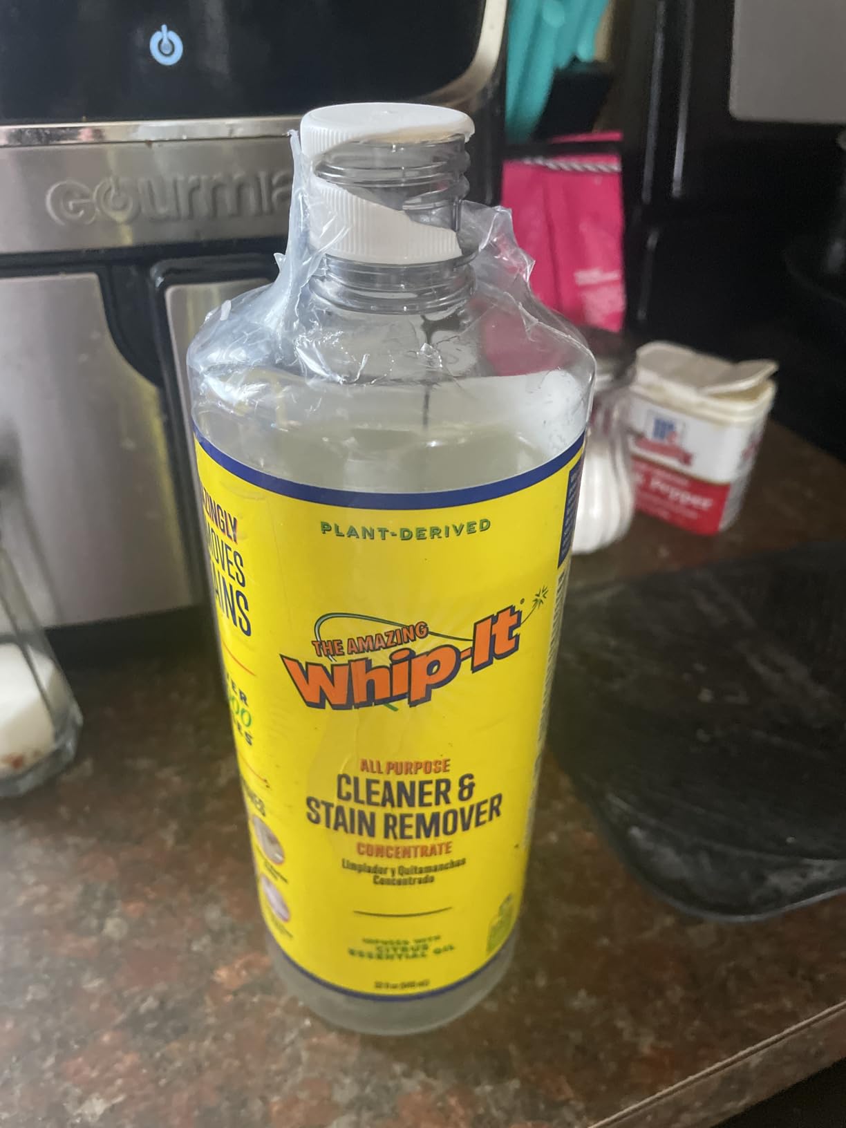 Whip It Cleaner, Multi Purpose Stain Remover Professional Strength Spray, Plant Based Enzyme Cleaner, Cleaning Food, Coffee, Wine, Baby Stains, Pet Stains, Over 500 uses, 32 OZ customer photo 1