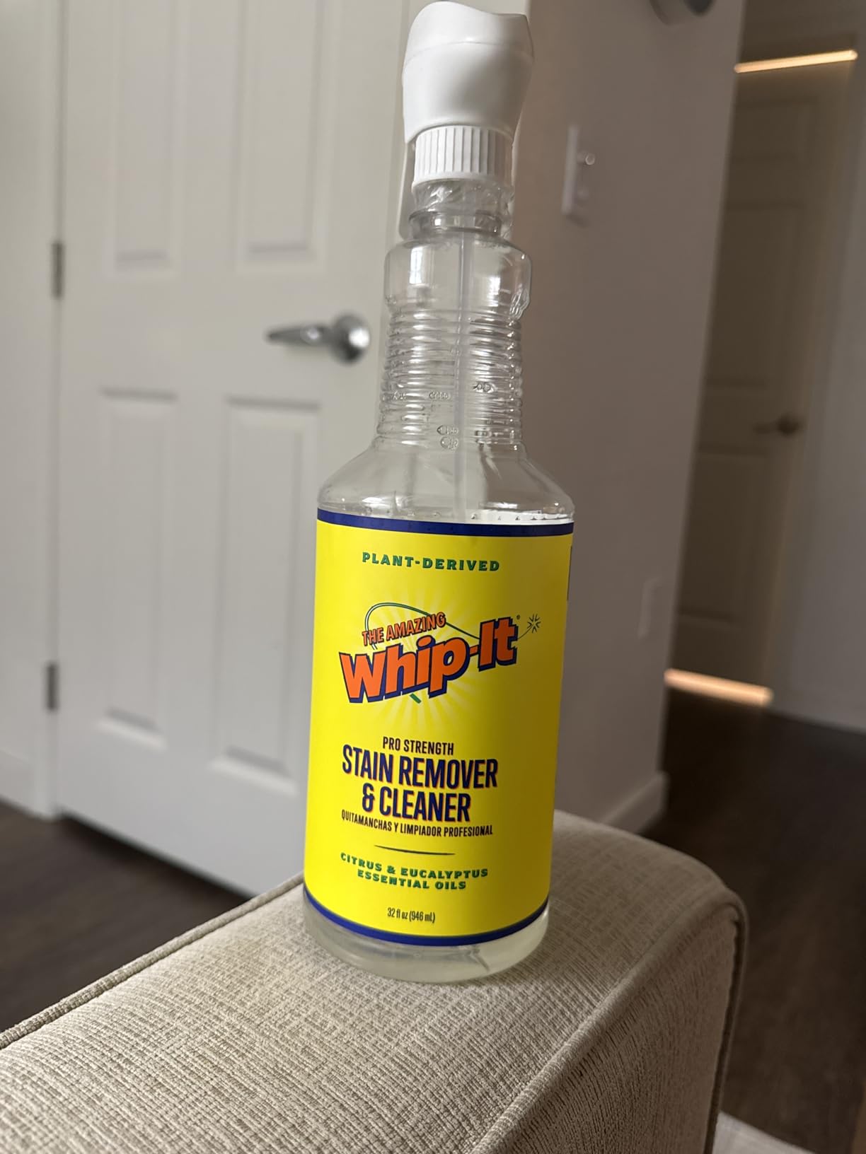 Whip It Cleaner, Multi Purpose Stain Remover Professional Strength Spray, Plant Based Enzyme Cleaner, Cleaning Food, Coffee, Wine, Baby Stains, Pet Stains, Over 500 uses, 32 OZ customer photo 2