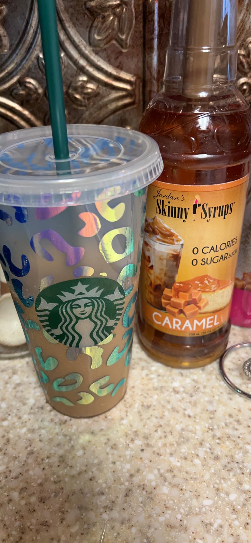 Jordan's Skinny Syrups Sugar Free Coffee Syrup, Caramel Flavor Drink Mix, Zero Calorie Flavoring for Chai Latte, Protein Shake, Food & More, Gluten Free, Keto Friendly, 25.4 Fl Oz, 1 Pack customer photo 1