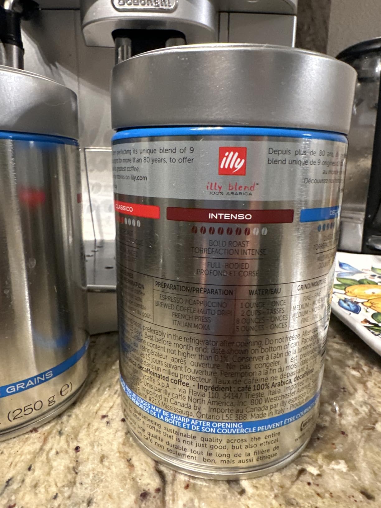 illy Decaf Whole Bean Coffee, Classic Medium Roast Gourmet Blend, 100% Arabica Coffee, 8.8 Ounce customer photo 2