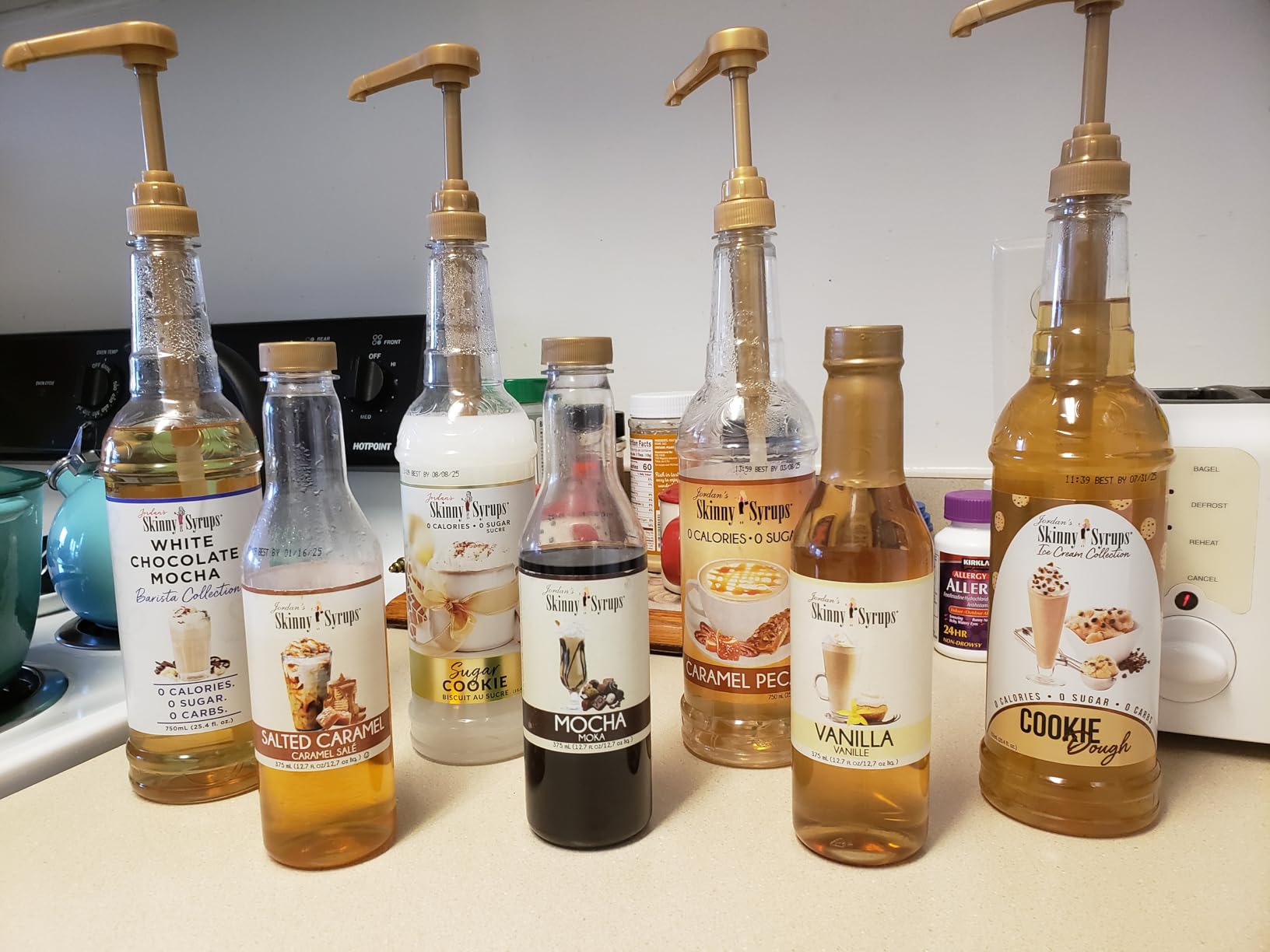 Jordan's Skinny Mixes Sugar Free Coffee Syrup, Mocha Coffee Flavoring Syrup, Zero Calorie Drink Mix, Lattes, Baking, Protein Shake or Cocktail, Dairy & Gluten Free, Kosher, 25.4 Fl Oz customer photo 1