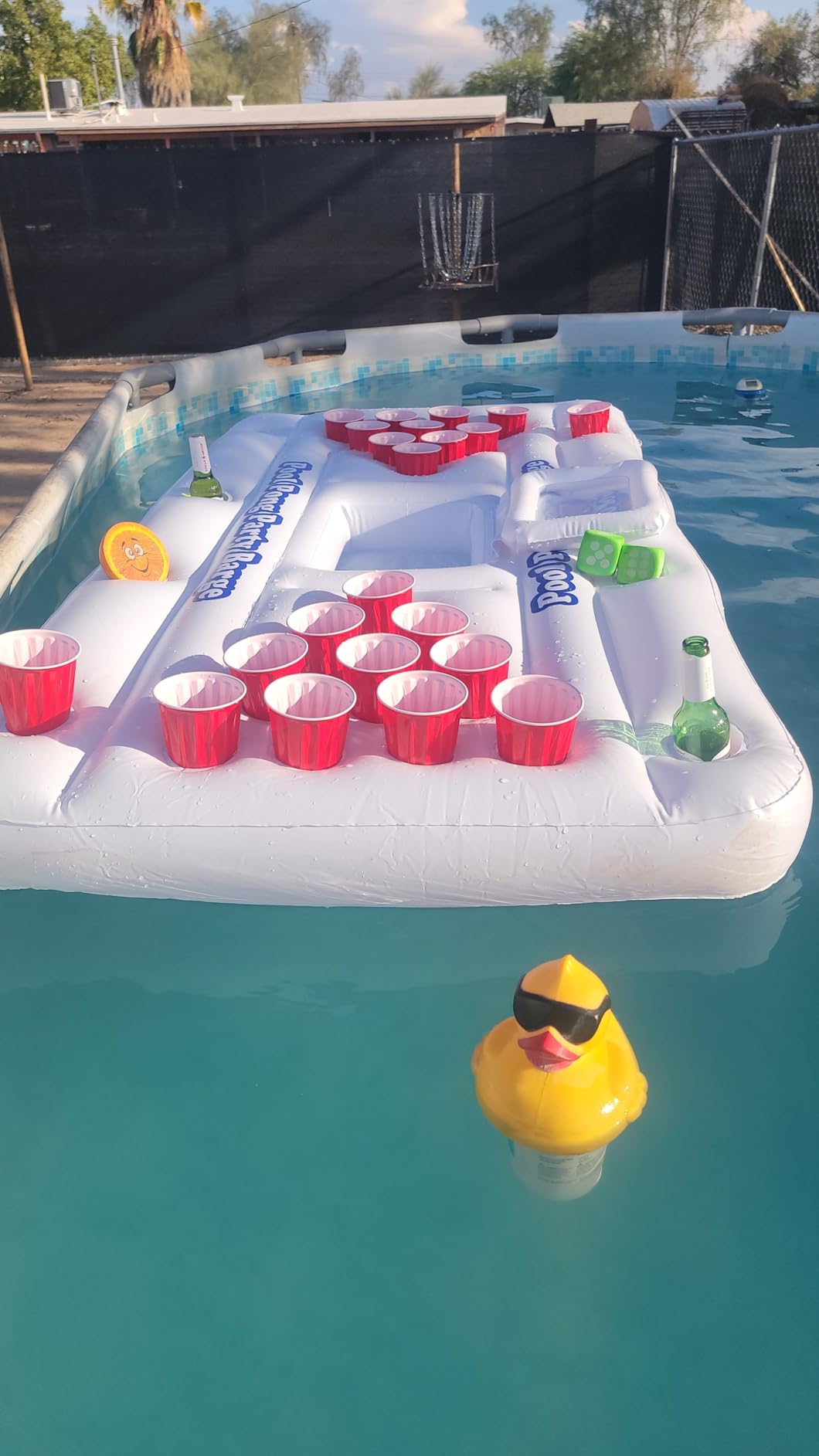 GoPong Original Pool Party Barge Floating Beer Pong Table with Cooler and Cup Holders customer photo 1