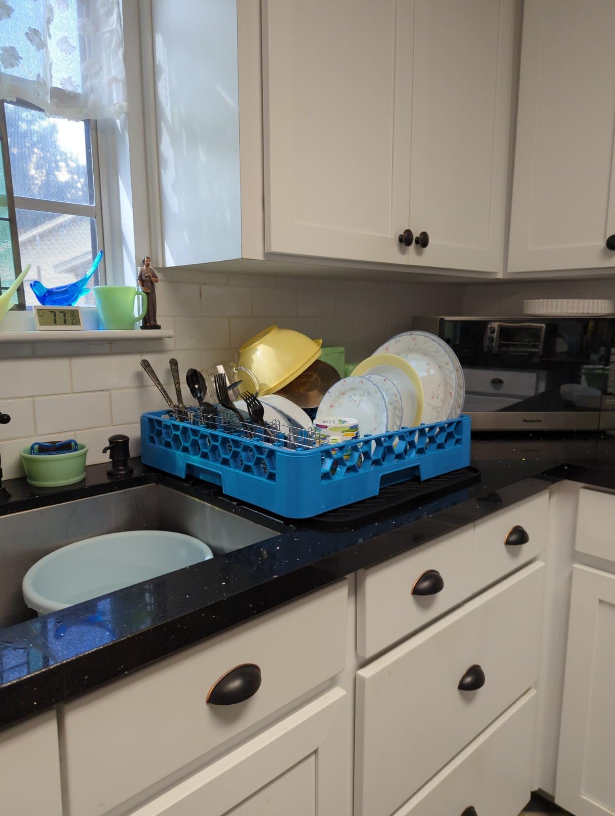 Carlisle RTP14 OptiClean All-Purpose Blue Tall Peg Plate/Tray Rack customer photo 1