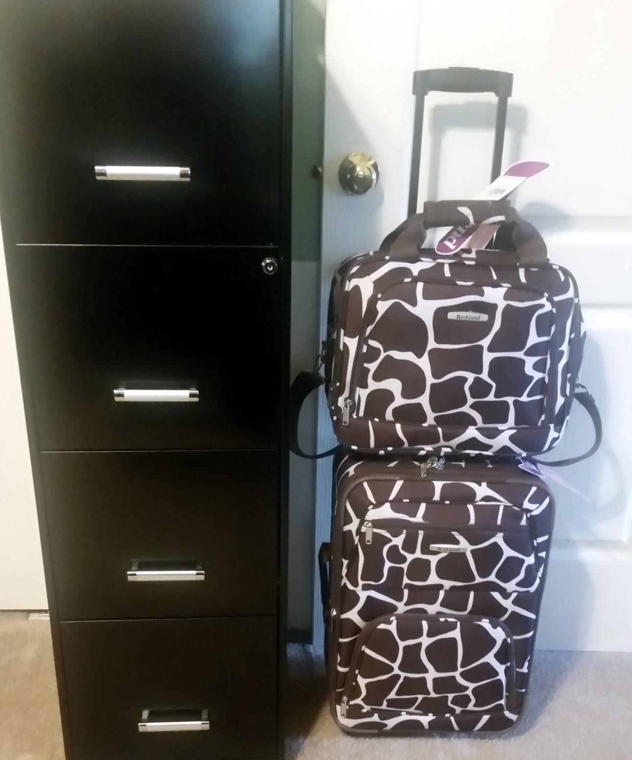 Rockland Fashion Softside 4 Piece Luggage Set, Expandable, (14