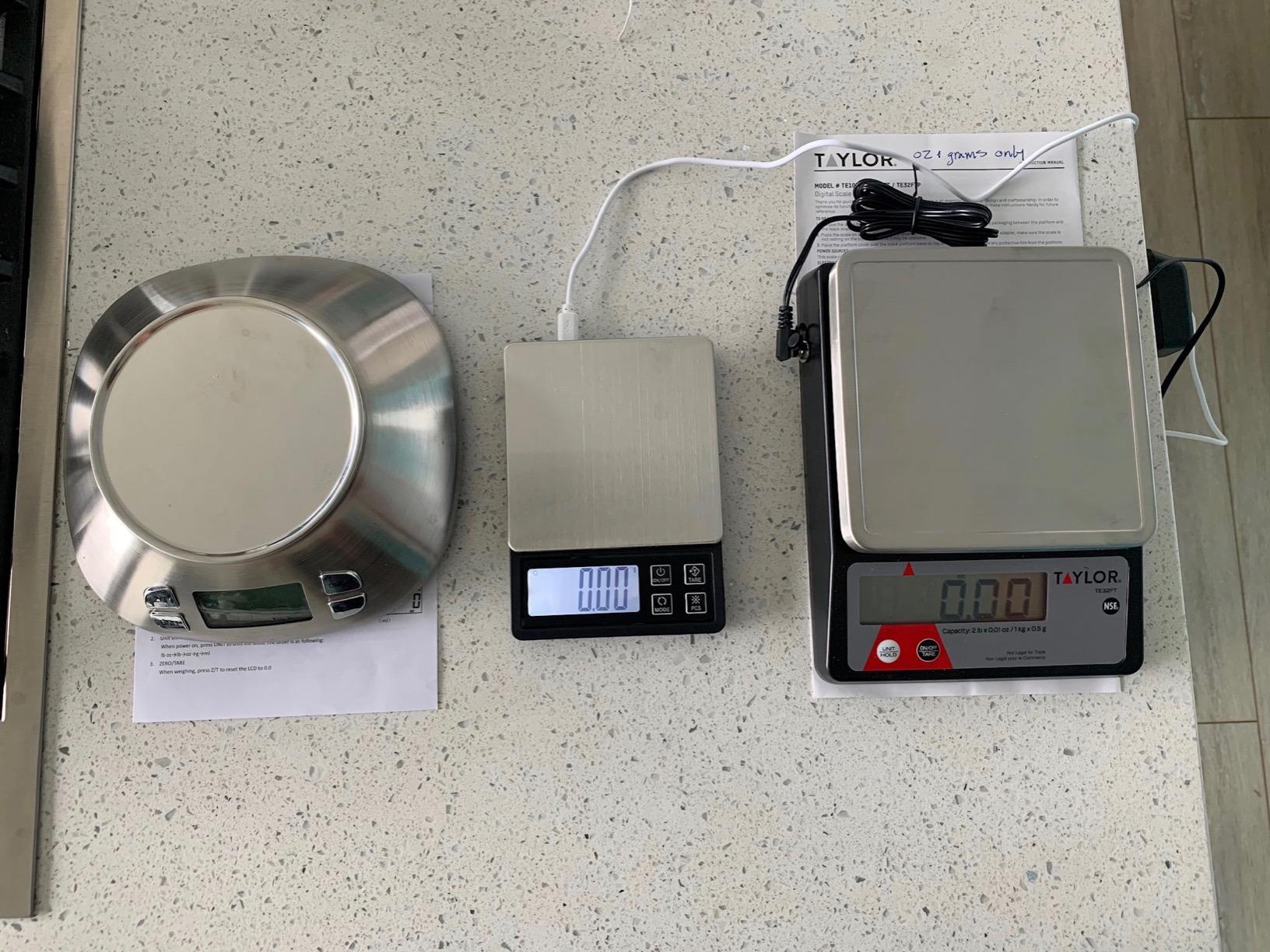 Taylor Compact Digital Portion Control Scale, Food Scale for Precise Weight Measuring and Portion Control, Tare and Hold Function, NSF, 32OZ, Stainless Steel Platform customer photo 1