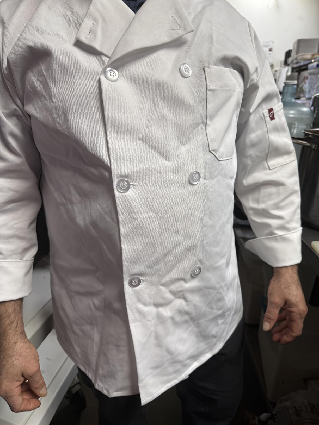 Chef Designs Men's Rk Eight Pearl Button Chef Coat customer photo 1