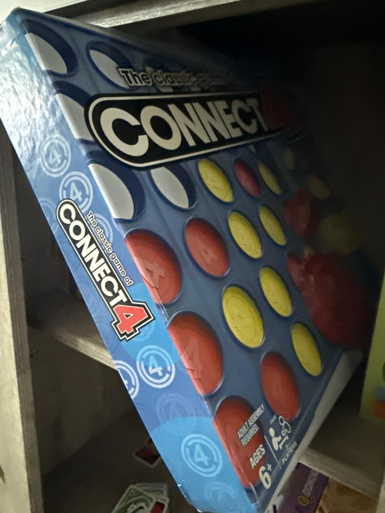 Hasbro Gaming Connect 4 Classic Grid, 4 in a Row Game, Strategy Board Games for Kids, 2 Players for Family and Kids, Easter Gifts for Boys and Girls, Ages 6+ customer photo 1