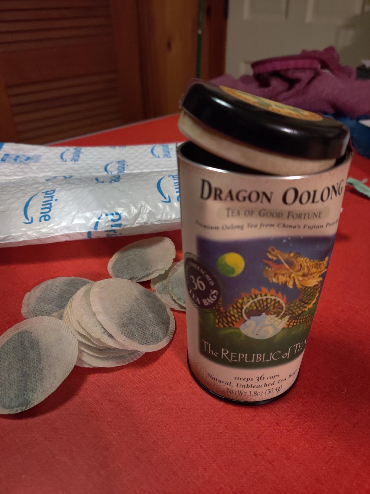 The Republic of Tea - Dragon Oolong Tea Tin, 36 Tea Bags, Naturally Caffeinated customer photo 1