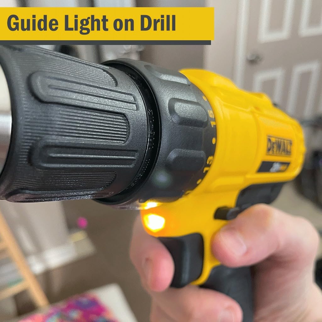 DeWalt 20V Max Cordless Drill Driver Set, 2 Speed, High Performance Motor, Includes 2 XR 1.3Ah Li-Ion Batteries, Charger and Contractor Bag (DCD771C2) customer photo 2