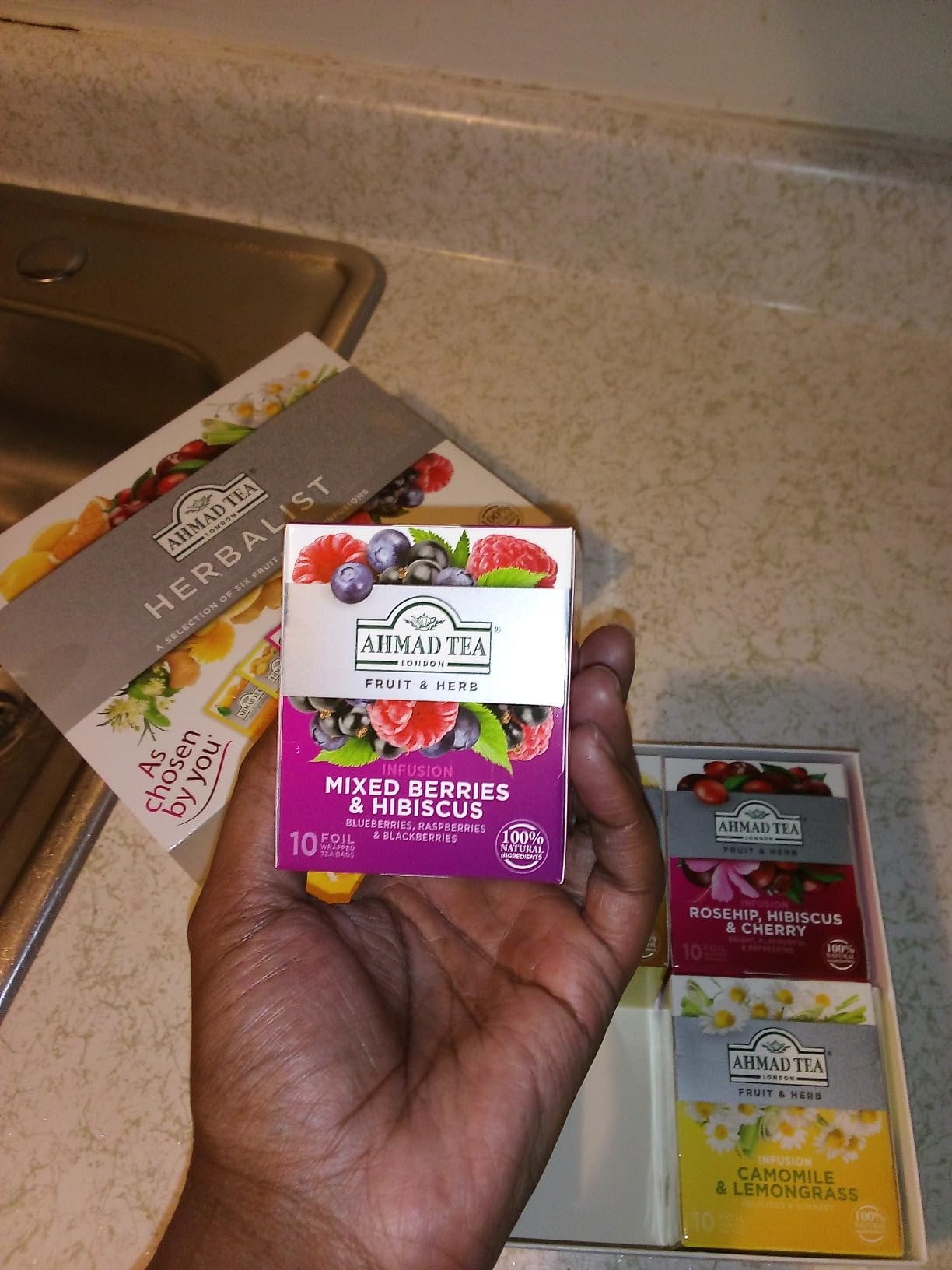 Ahmad Tea Herbal Tea, Herbalist Variety Gift Box, 60 Foil Teabags - Decaffeinated & Sugar-Free customer photo 2