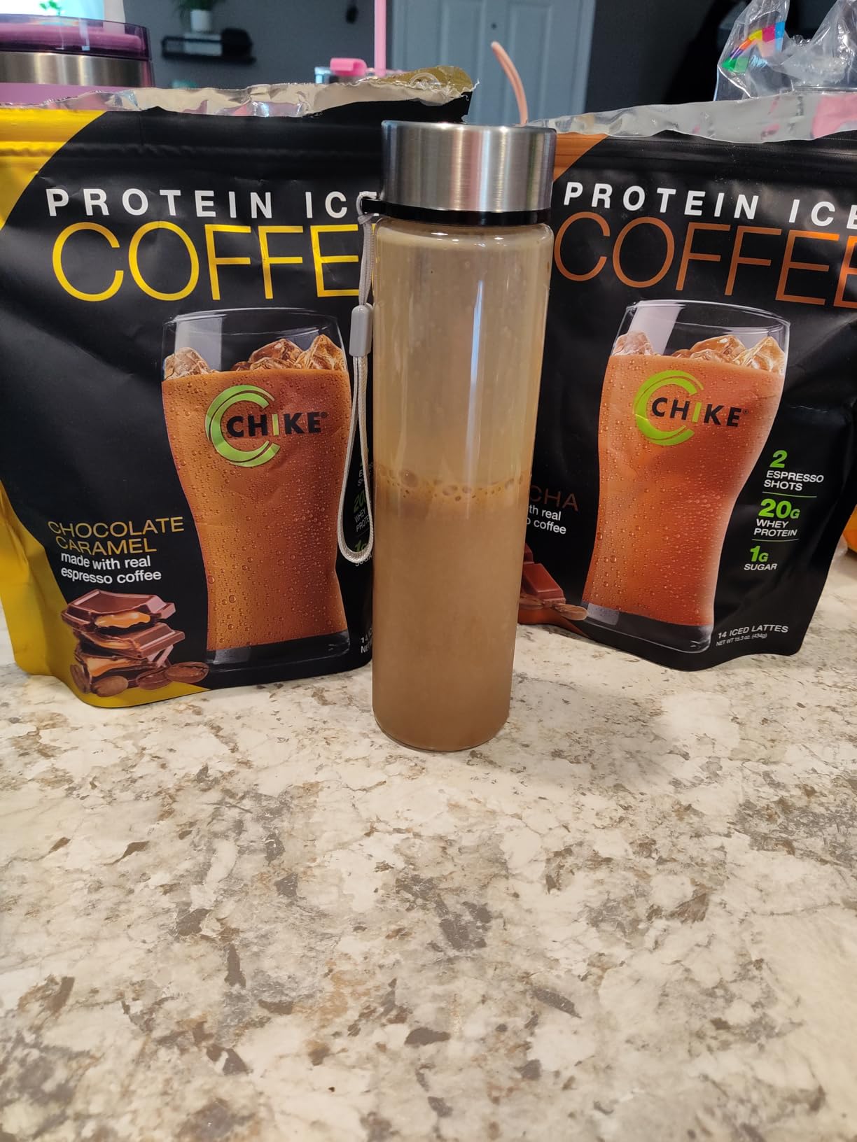 Chike Mocha High Protein Iced Coffee, 20 G Protein, 2 Shots Espresso, 1 G Sugar, Keto Friendly and Gluten Free, 14 Servings (15.3 Ounce) customer photo 1