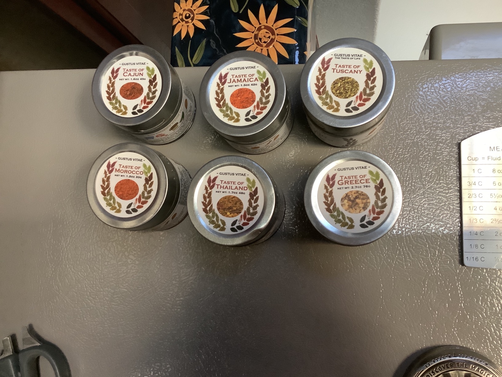 Gourmet World Flavors Seasoning Collection | Non GMO Verified | 6 Magnetic Tins | Spice Blends | Crafted in Small Batches by Gustus Vitae | #68 customer photo 2