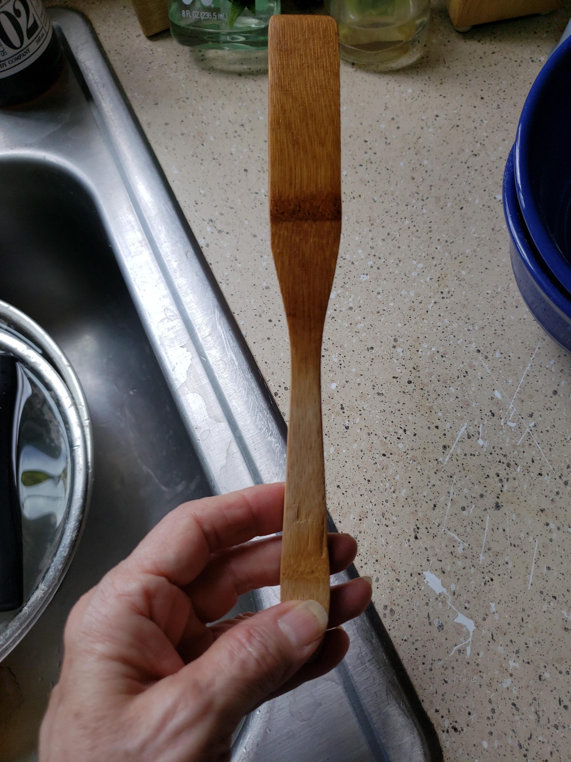 Diguo Organic Bamboo Coffee Stir Stick French Press Spoon- Contoured Vacuum Coffee Brewer Stirrer for Hario Yama Syphon Siphon Coffeemaker - Brewing Coffee or Tea, 8