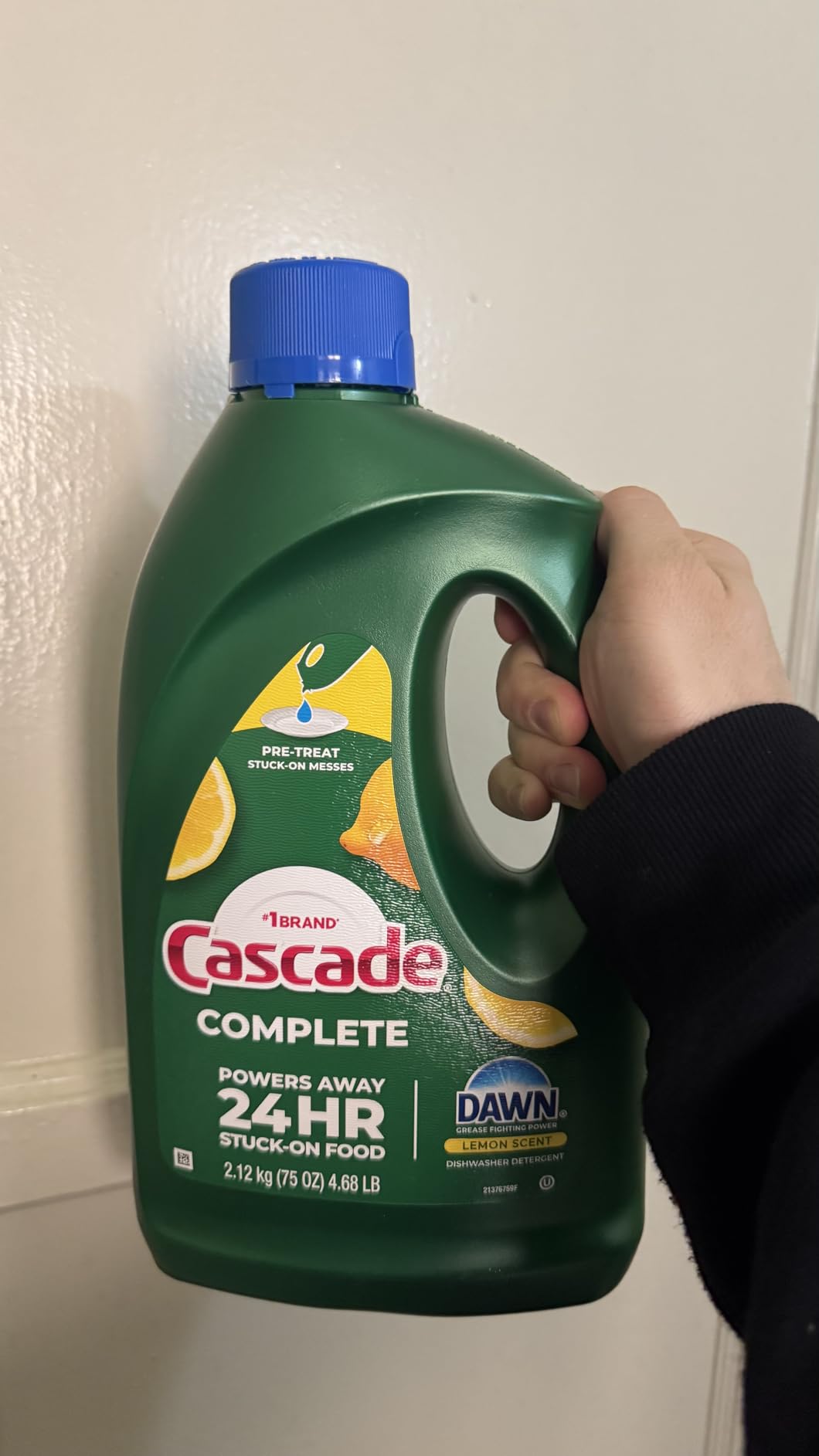 Cascade Complete Dishwasher Detergent Liquid Gel, Dish Detergent, Dishwasher Soap, Citrus, 75oz customer photo 1