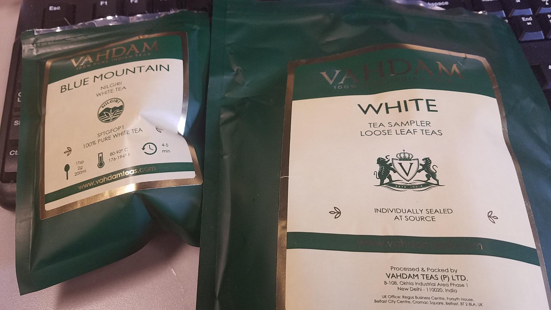 VAHDAM, Assorted White Tea Sampler Gift Set, Gluten Free, Non GMO - 4 Unblended White Loose Leaf Tea Sampler | Tea Variety Pack | Tea Gift Set customer photo 1