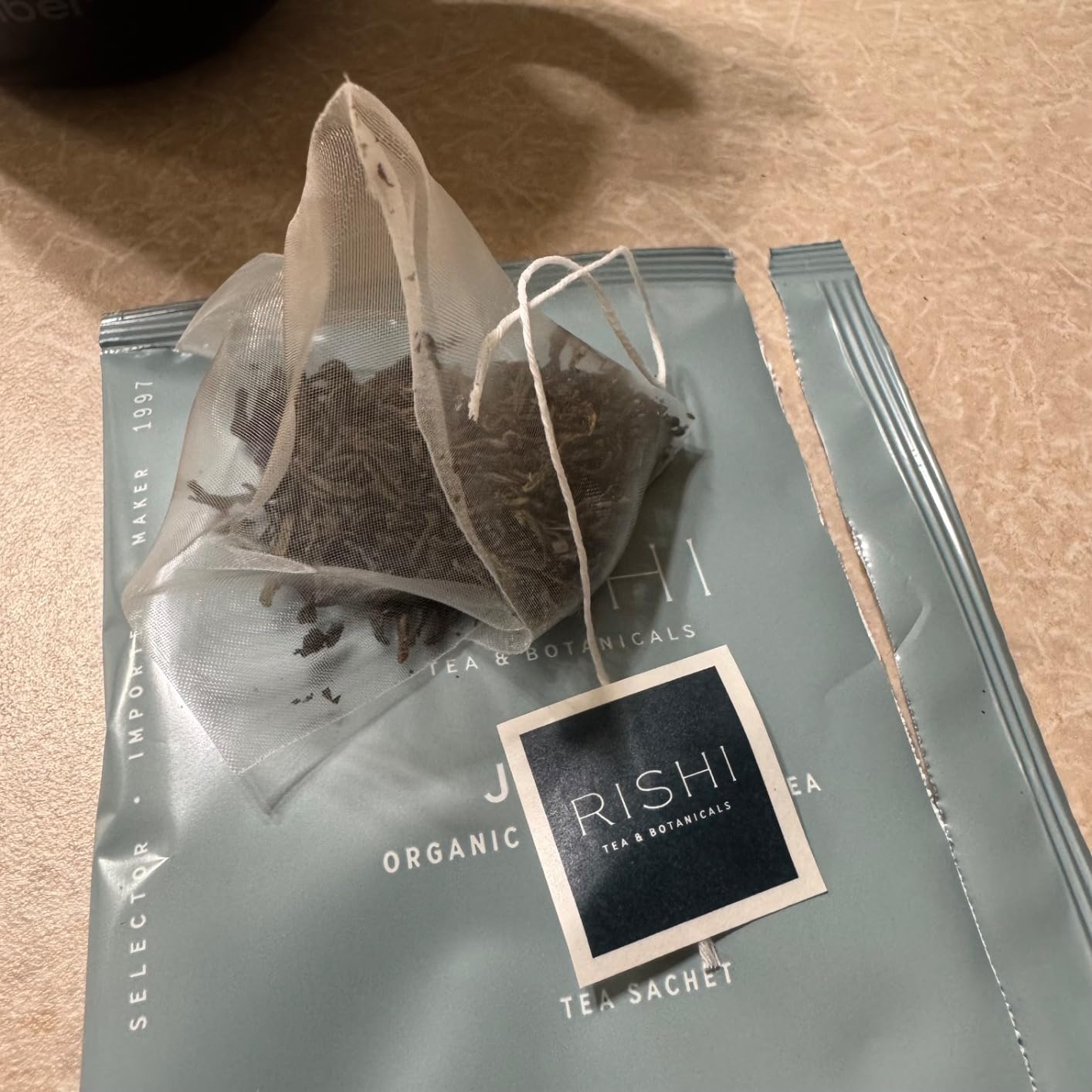 Rishi Tea Jasmine Green Tea - Organic Sachet Tea Bags, 15 Count (Pack of 1) customer photo 1