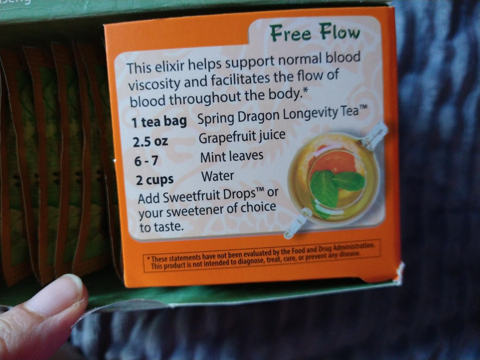 Dragon Herbs Spring Dragon Longevity Tea - Adaptogenic Gynostemma Leaf Herbal Tea Infused with Schizandra Berry, Goji Berry, Astragalus Root, Eleuthero Root, Luo Han Guo Fruit - Caffeine Free - 20 Bags customer photo 1