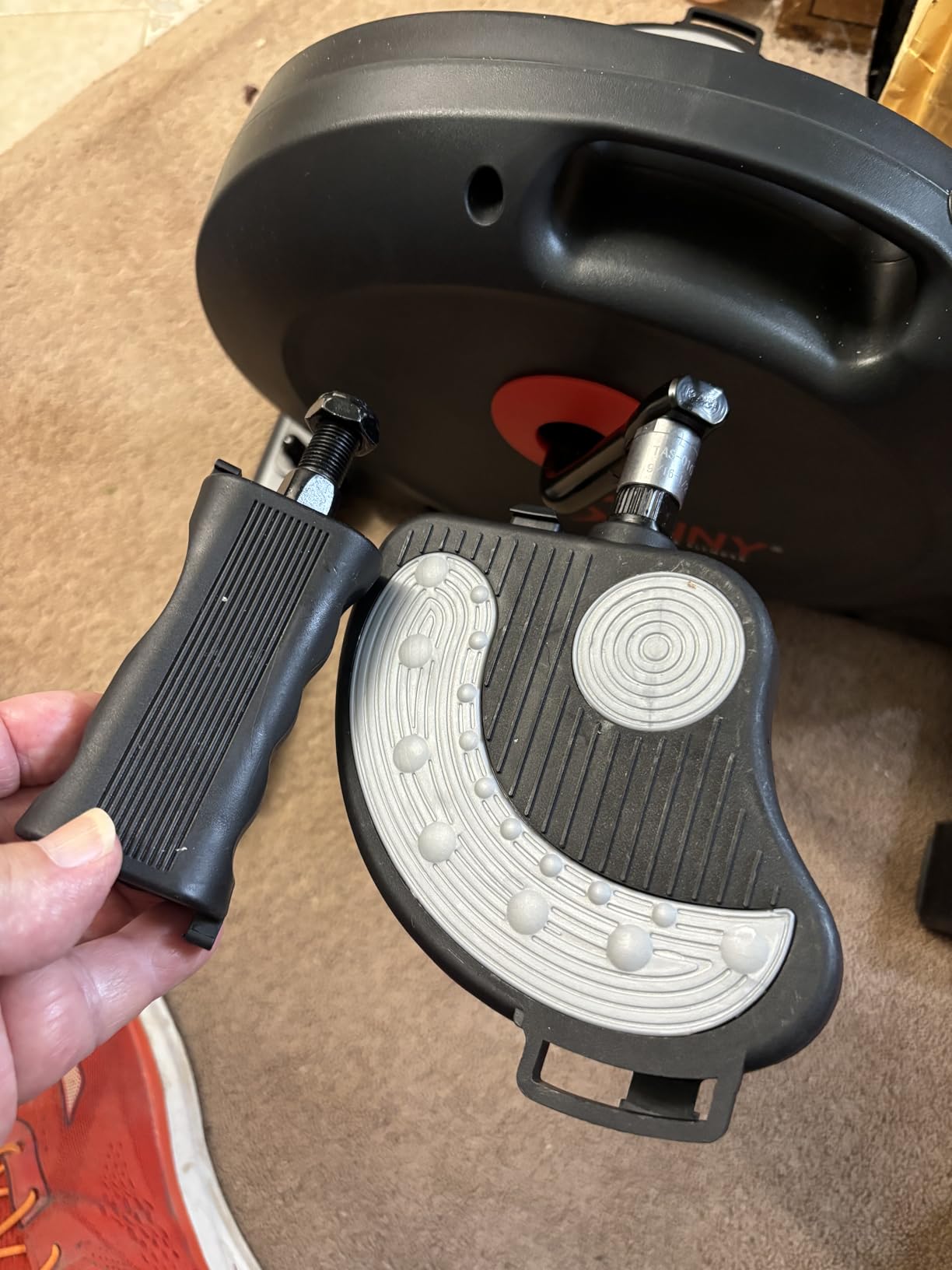 Sunny Health & Fitness Under-Desk Bike Exerciser with SunnyFit App Connectivity customer photo 1