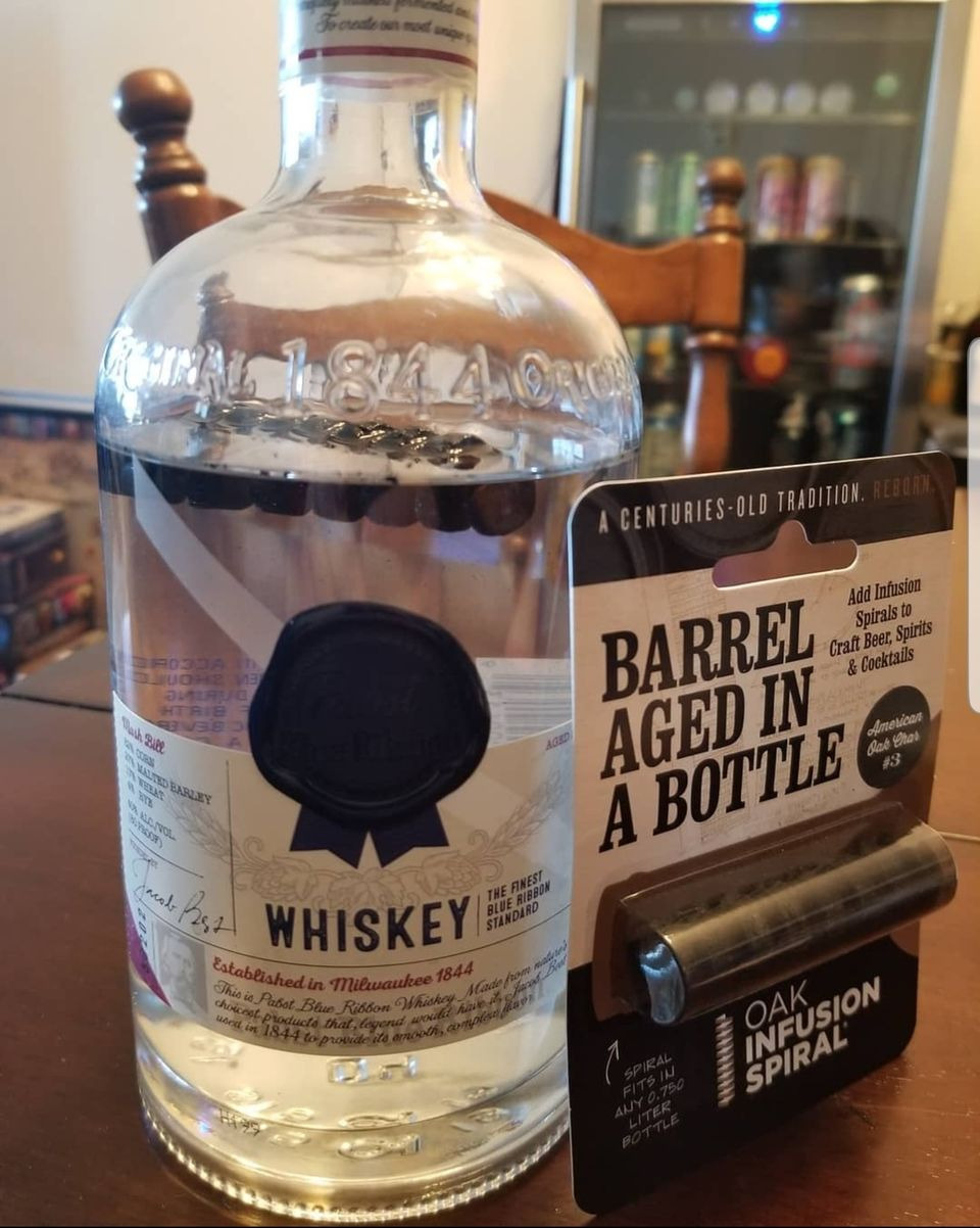 2 Pack - Barrel Aged in a Bottle Oak Infusion Spiral. Barrel Age Your Whiskey customer photo 2
