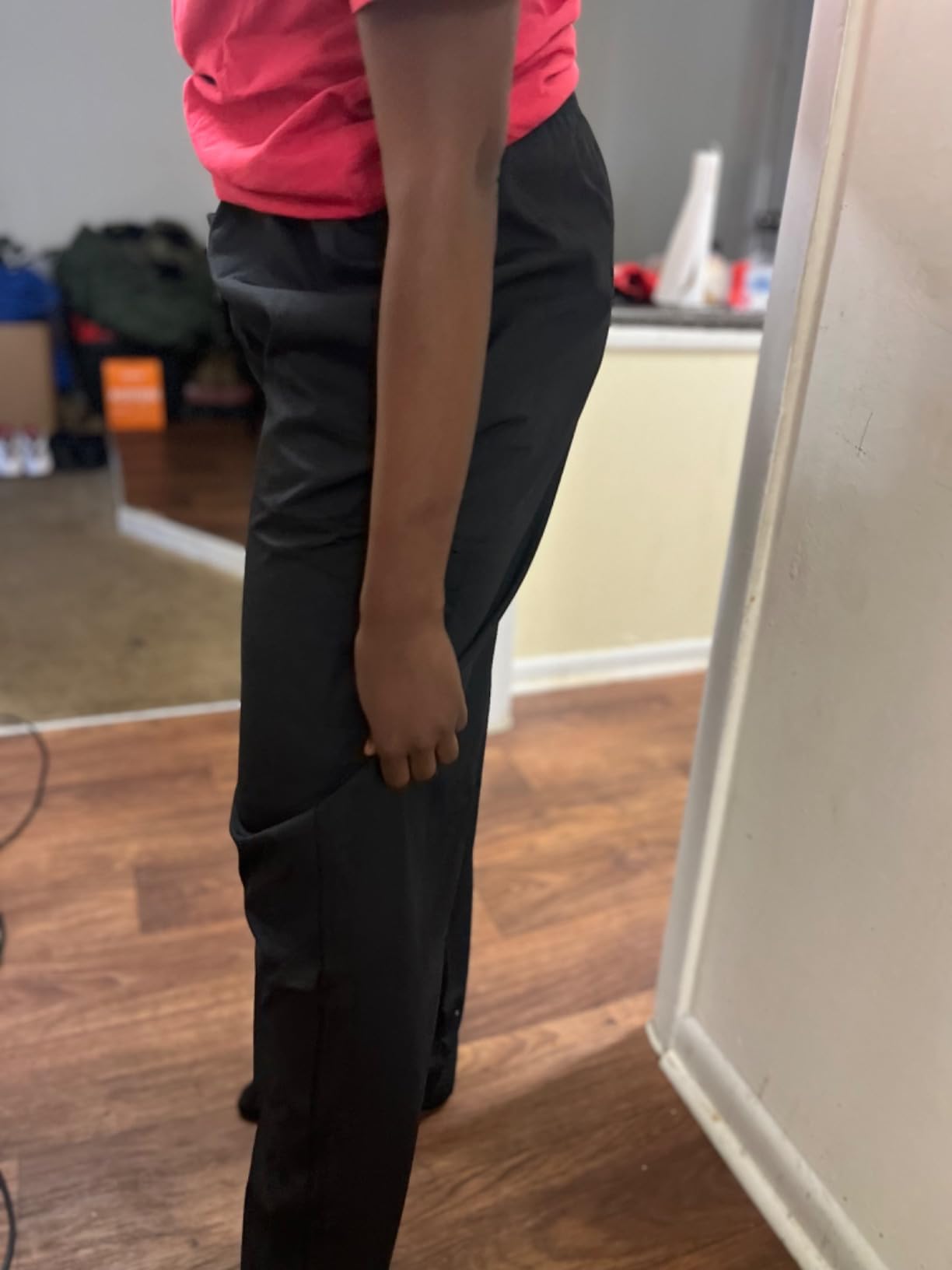 KNG Black Baggy Cargo Chef Pants for Men and Women customer photo 2