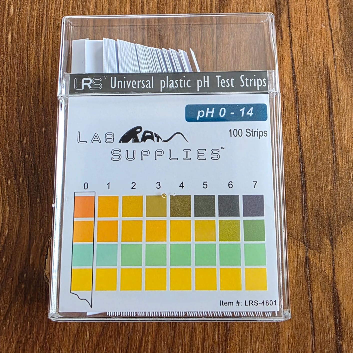 Plastic pH Test Strips, Universal Application (pH 0-14), 100 Strips | for Saliva, Soap, Urine, Food, Liquids, Water with Soil Testing, Lab Monitoring, etc. customer photo 1