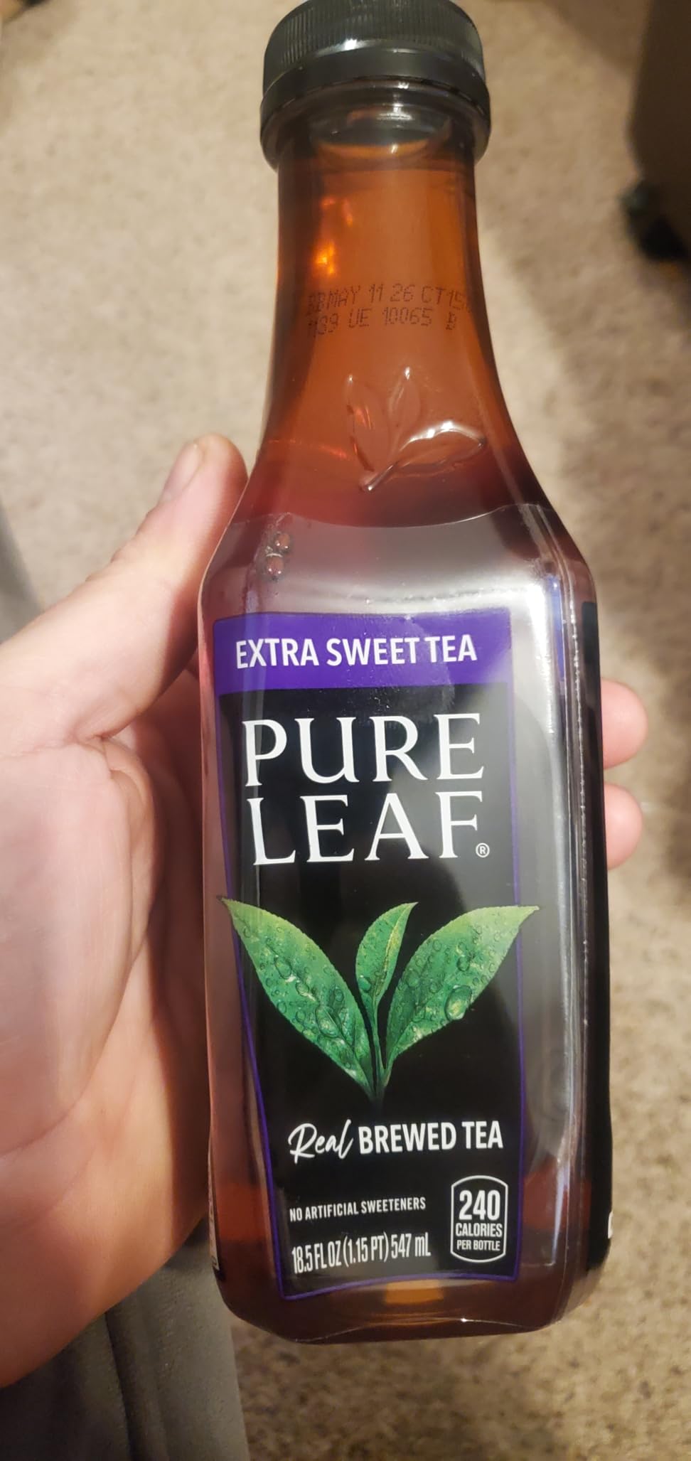 Pure Leaf Iced Tea, Extra Sweet, Real Brewed Tea, 18.5 Fl Oz Bottles (Pack Of 12) customer photo 1