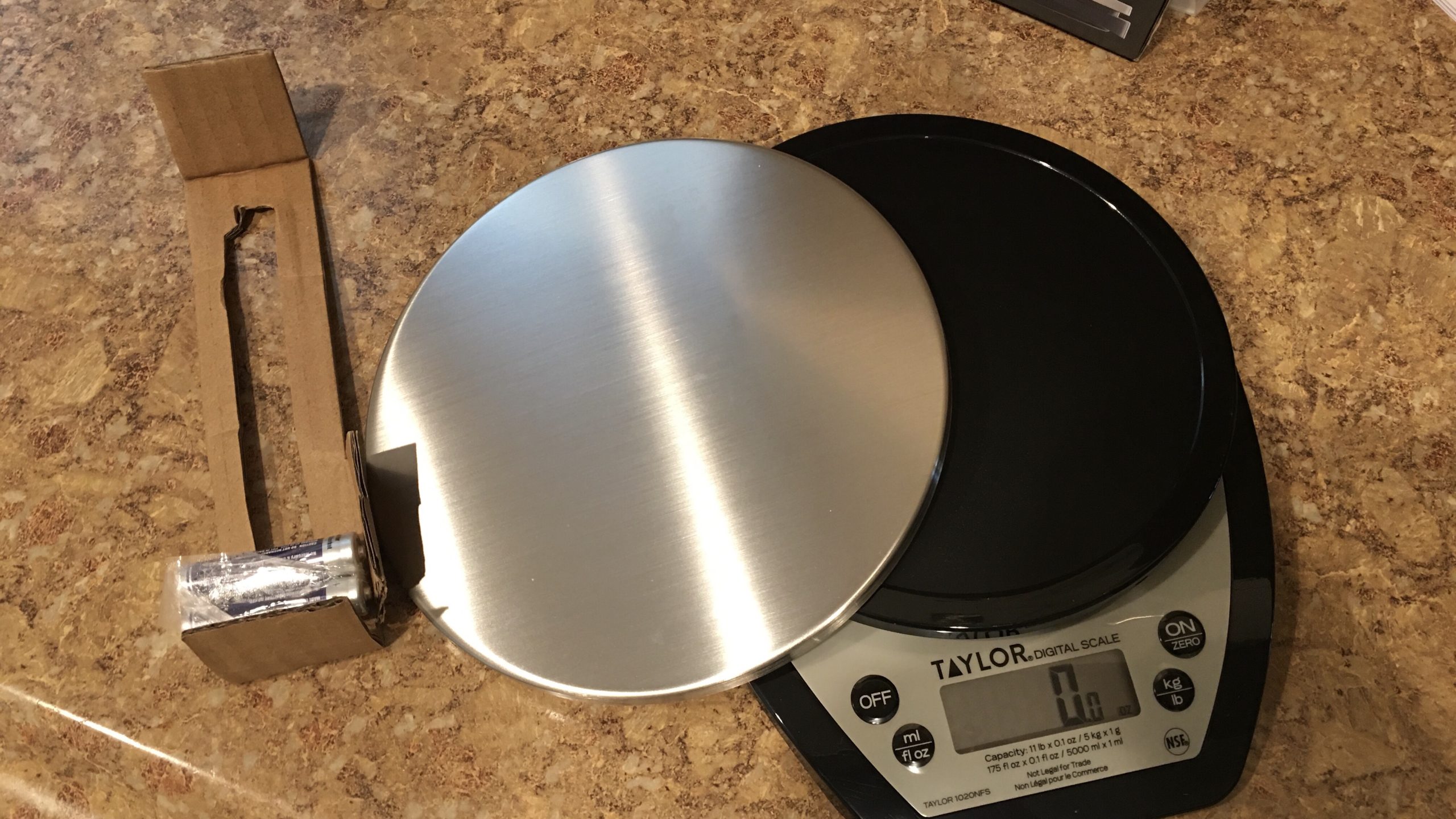Taylor 1020NFS Compact Digital Scale, Multi-Functional Food Scale for Precise Weight Measuring and Portion Control, Tare Function, NSF, Stainless Steel Platform customer photo 1
