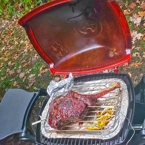 Weber Q1200 Liquid Propane Portable Gas Grill, Red - 1-Burner Travel and Camping Grill with Cast-Iron Grates & Electronic Ignition (8,500 BTU Burner) customer photo 2