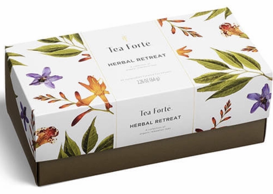 Tea Forte Premium Petite Presentation Box Gift Set Sampler, 10 Count, 2 of Each Blend Individually Wrapped Handcrafted Pyramid Infuser Bags, Herbal Retreat Tea customer photo 2