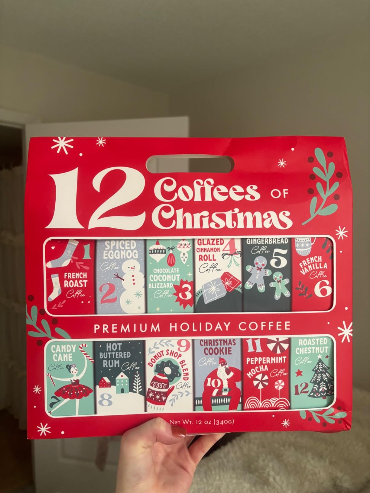 12 Gourmet Coffees of Christmas Holiday Gift Set customer photo 1