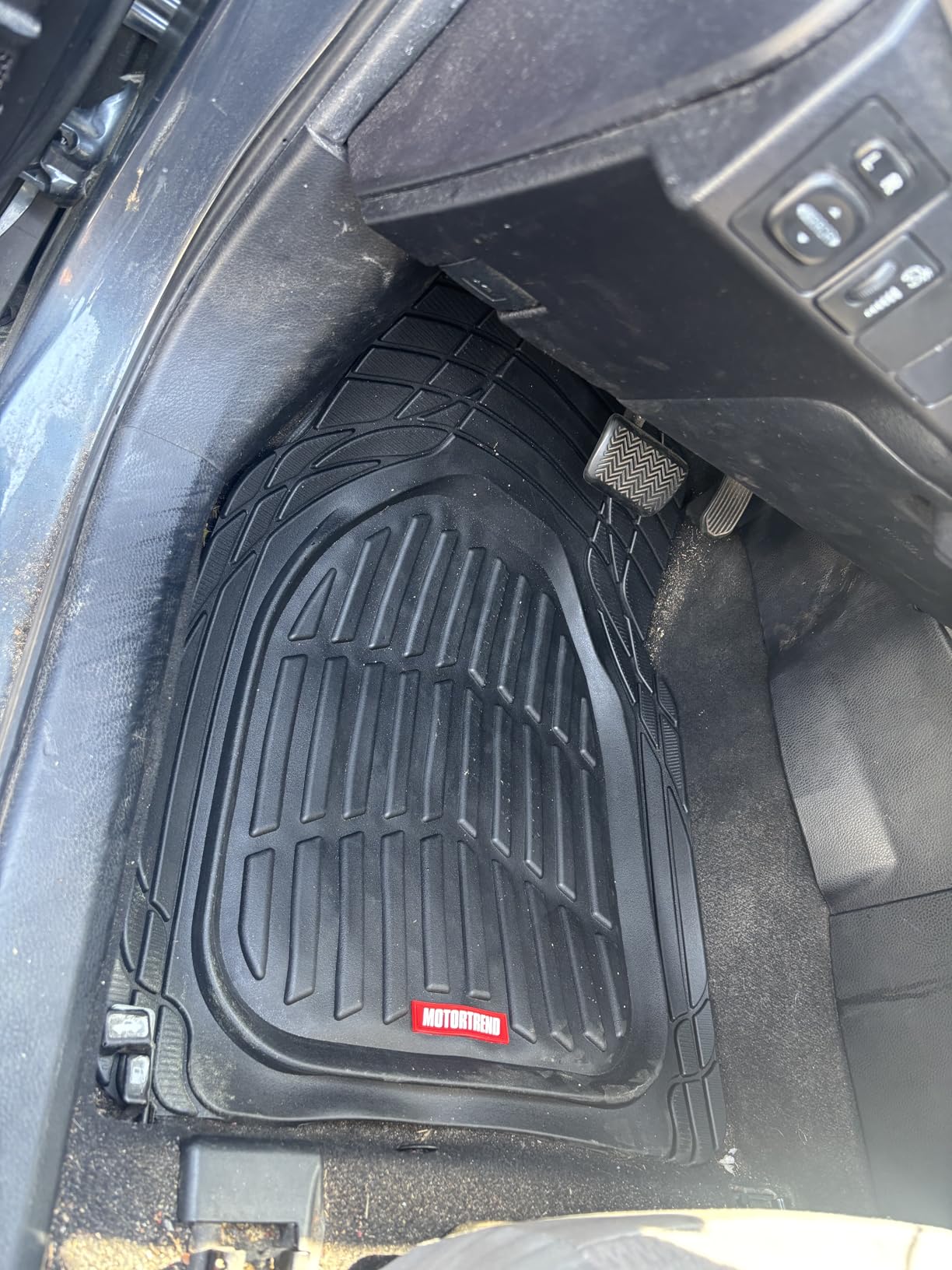 Motor Trend FlexTough Floor Mats for Cars, Black Deep Dish All-Weather Car Mats, Waterproof Trim-to Fit Automotive Floor Mats for Cars Trucks SUV, Universal Floor Liner Car Accessories customer photo 2