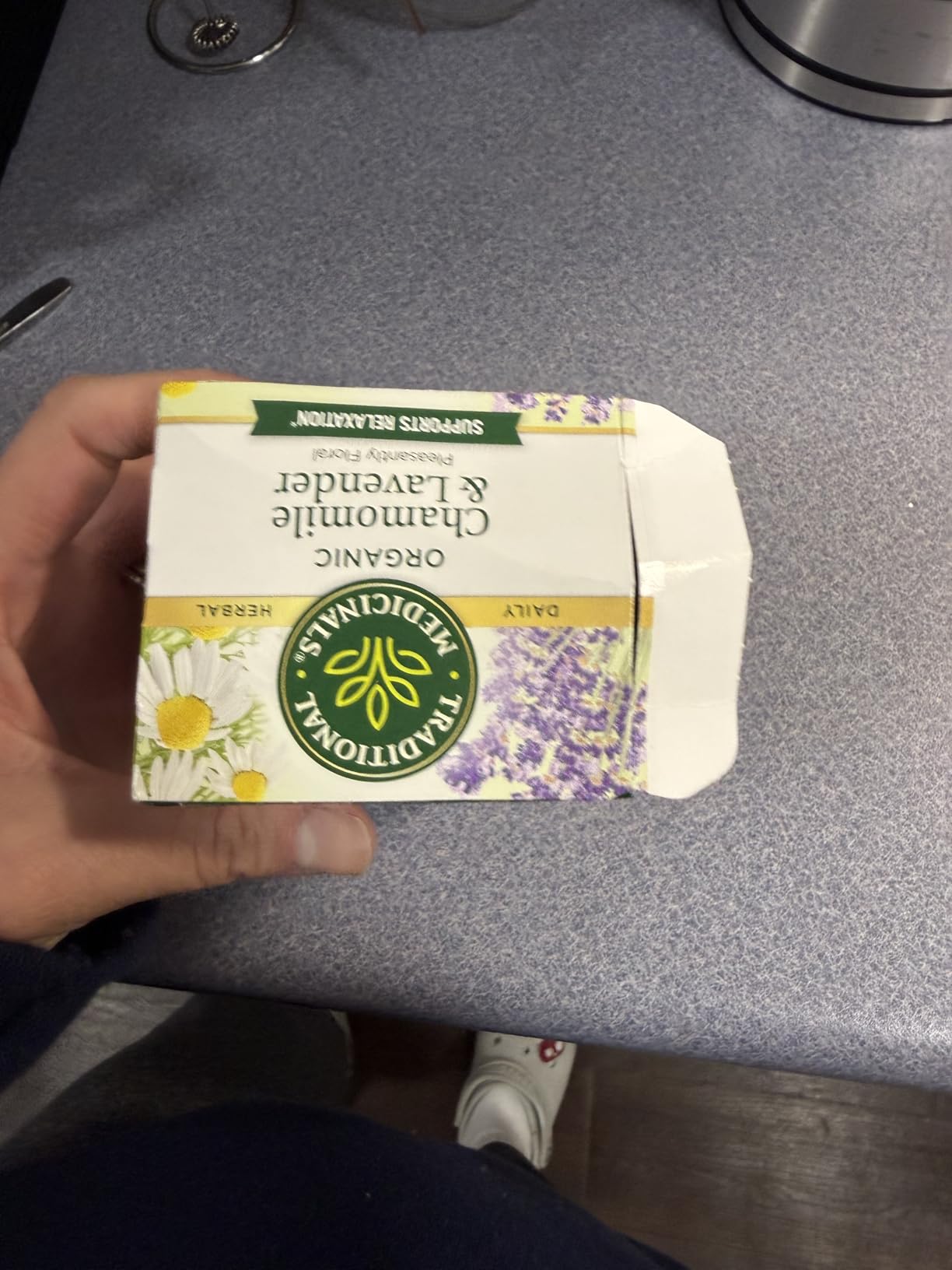 Traditional Medicinals Organic, Chamomile & Lavender - Chamomile Tea Supporting Stress Relief and Relaxation - Kosher, Non-GMO, Caffeine-Free, Compostable - 16 Tea Bags customer photo 1