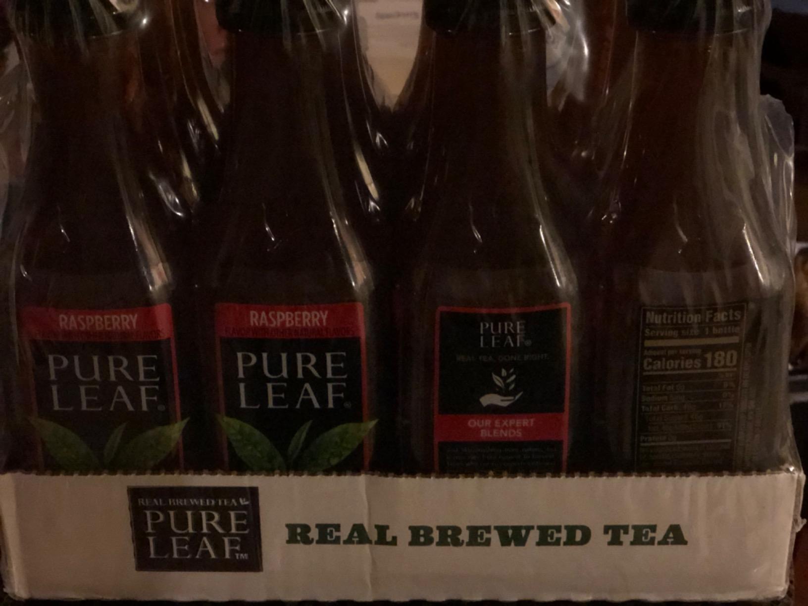 Pure Leaf Iced Tea, Raspberry, Real Brewed Tea, 18.5 Fl Oz Bottles (Pack of 12) customer photo 1