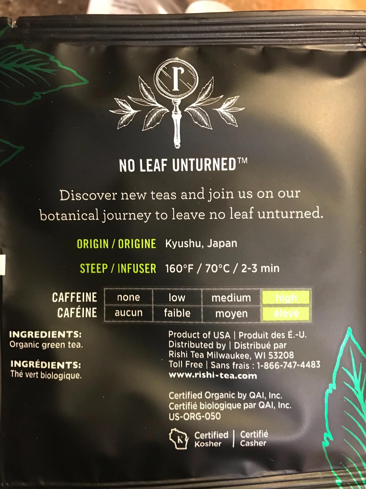 Rishi Tea Earl Grey Tea - Organic Sachet Tea Bags, Pure Black Tea with Bergamot Oil, Energizing & Caffeinated - 50 Count customer photo 2