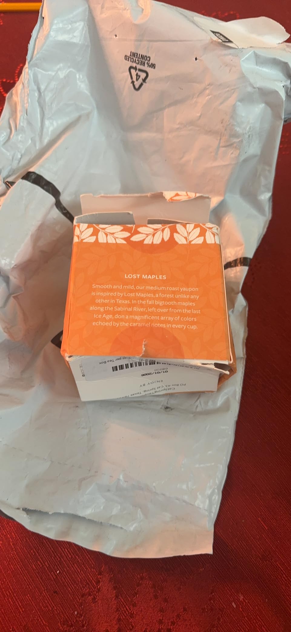 CatSpring Yaupon Lost Maples Medium Roast Yaupon Tea, 16 Teabags customer photo 1