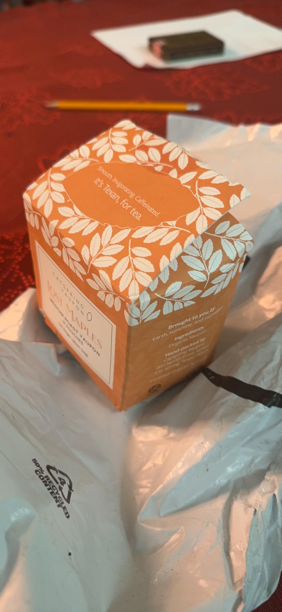 CatSpring Yaupon Lost Maples Medium Roast Yaupon Tea, 16 Teabags customer photo 2