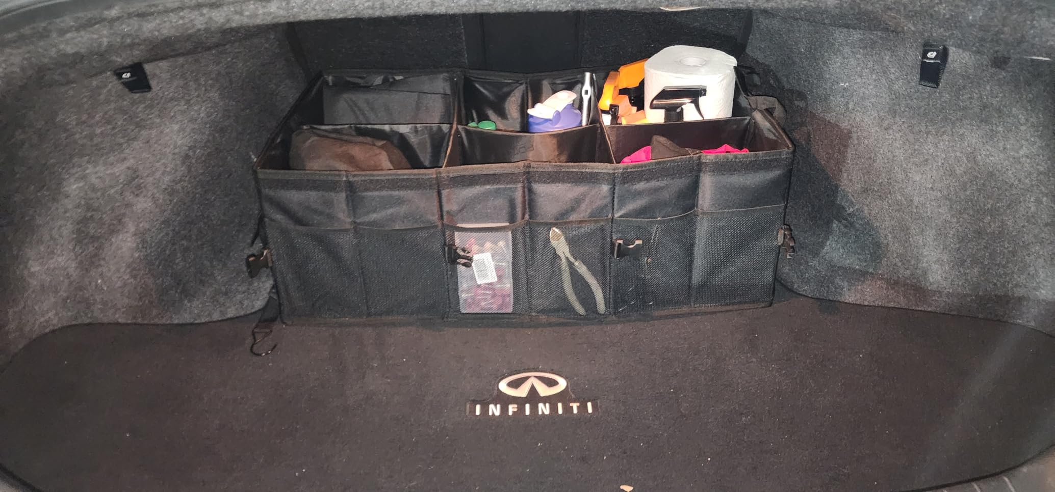 FORTEM Trunk Organizer For SUV Car Trunk Organizer, Foldable Storage, Car Accessories for Women Men, Collapsible Bag, Perfect Christmas Gifts, 600D Oxford, Non Slip Bottom, Straps, Soft Cover (50L) customer photo 1