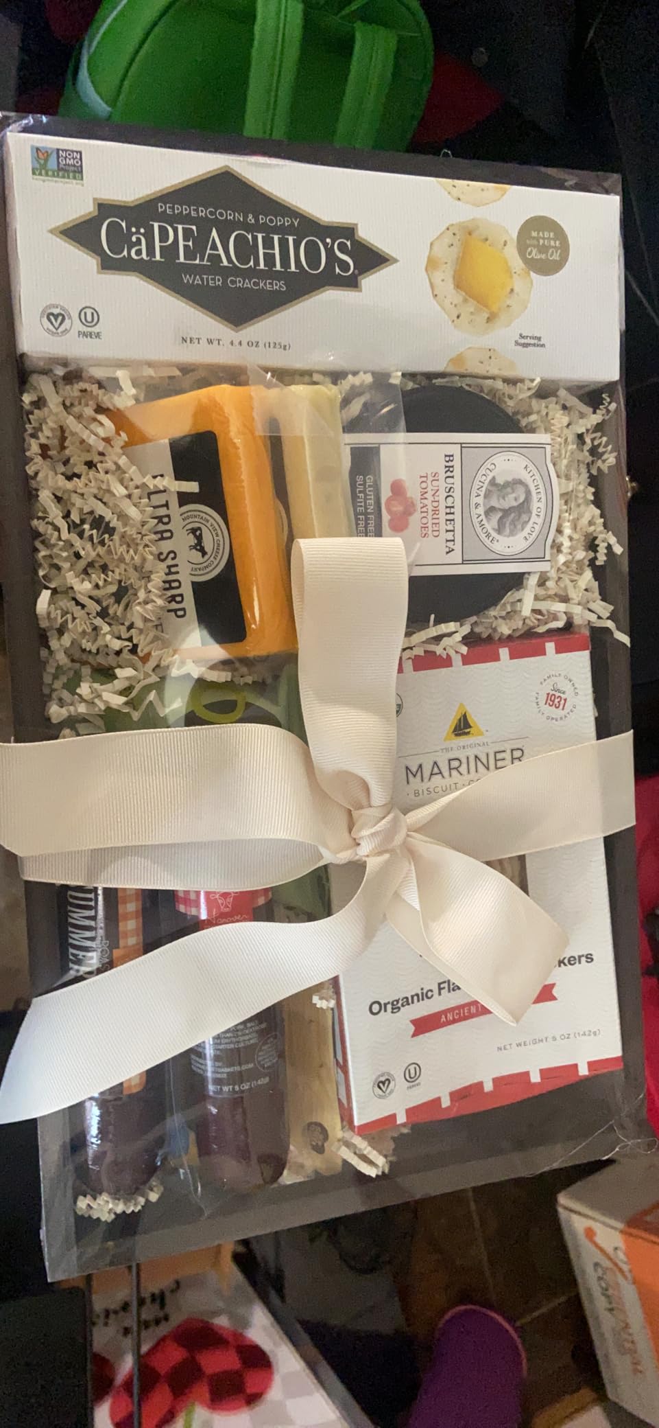 Gourmet Meat & Cheese Sampler Gift Basket - Deluxe Charcuterie Cheese Platter - GourmetGiftBaskets.com Food Gifts customer photo 1