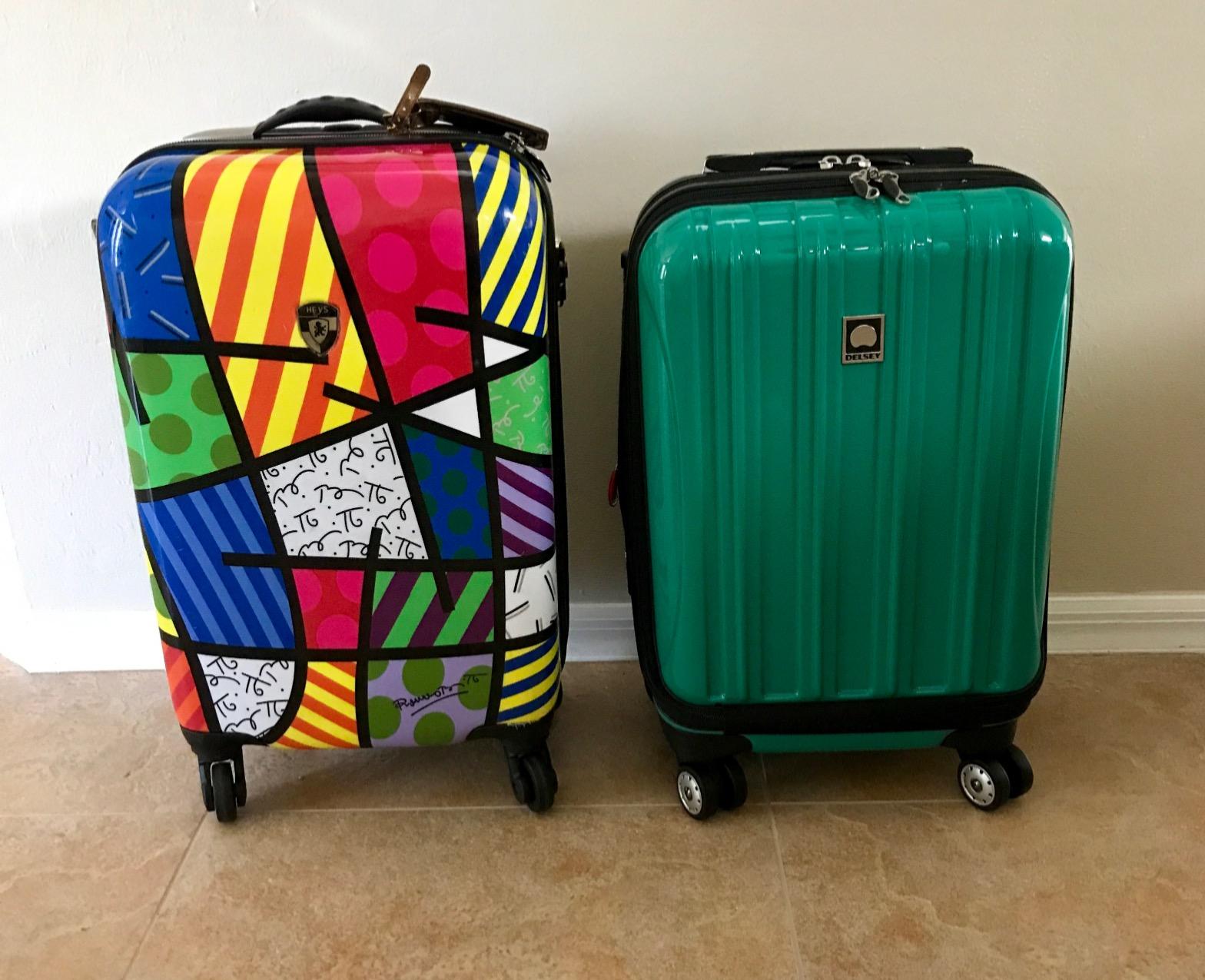 DELSEY PARIS Helium Aero Hardside Expandable Luggage with Spinner Wheels, Brushed Charcoal, Checked-Medium 24 Inch customer photo 2