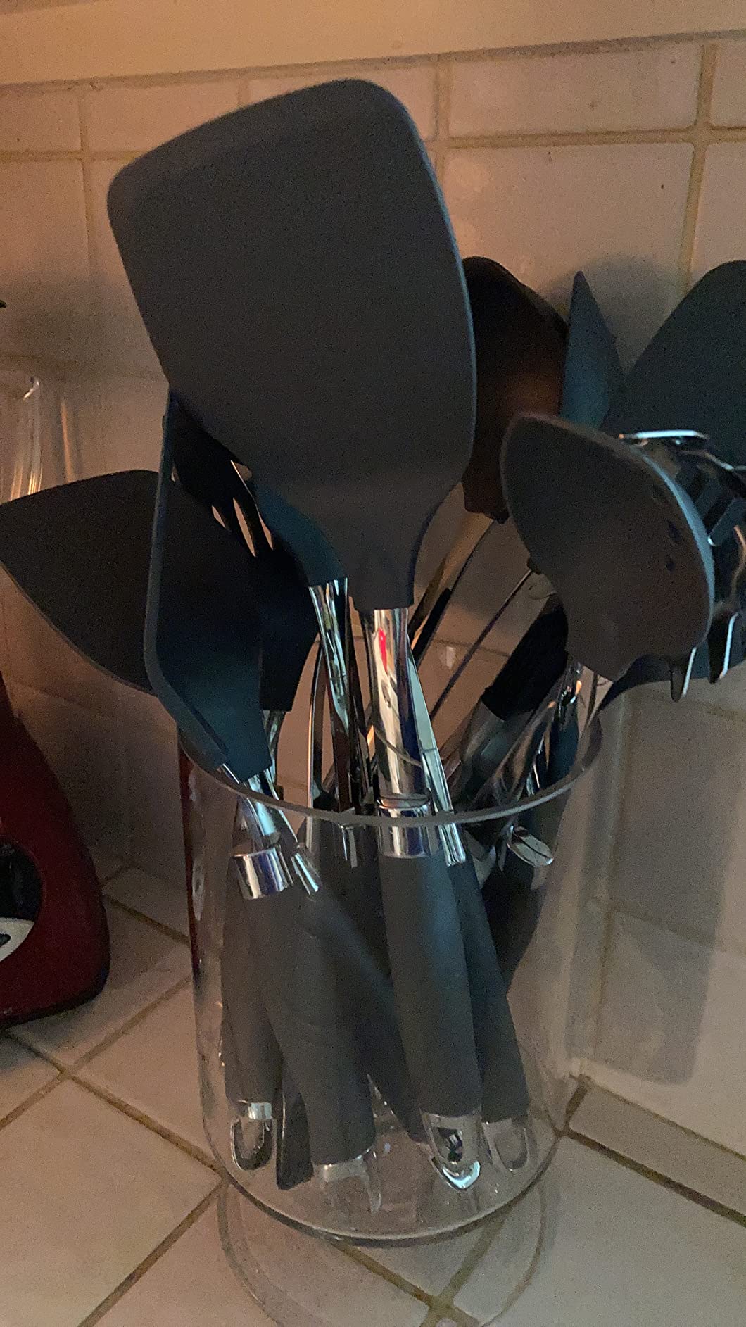 Anolon SureGrip Stainless Steel Meat Fork/Kitchen Tool, 13.25 Inch, Gray customer photo 1