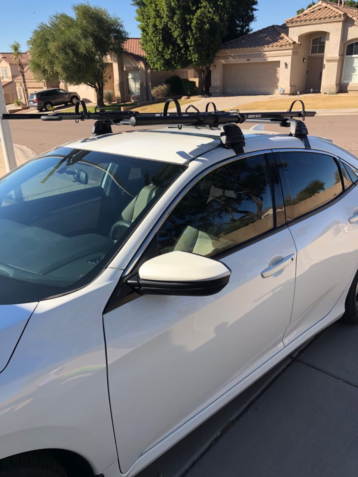 Rhino Rack Bike Roof Rack for Most Bikes, Secure Ratcheting Arm, Three Locking Systems, Ergonomic Handle, Universal Mounting (RBC050) customer photo 2