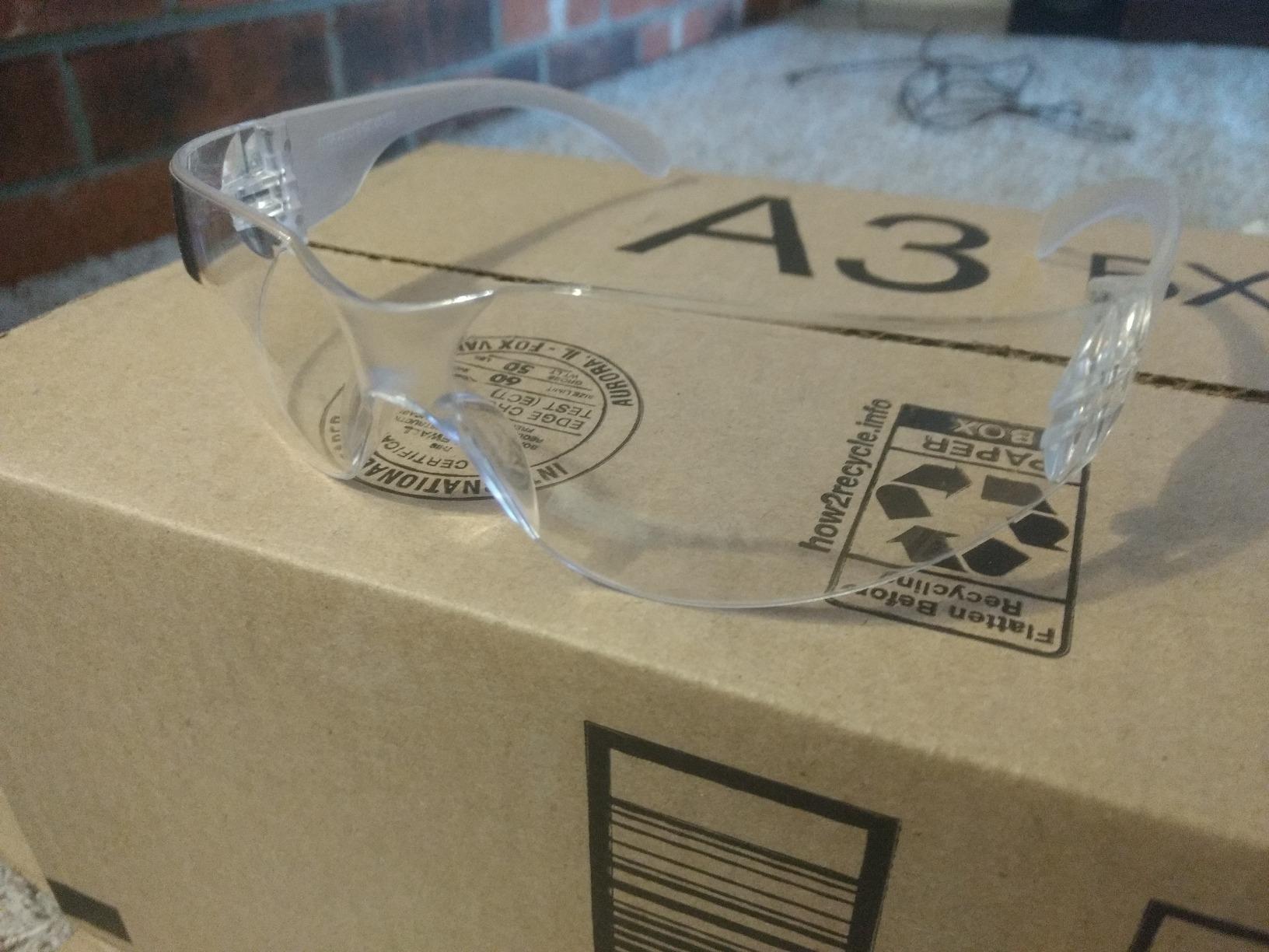 BISON LIFE Safety Glasses - Scratch Resistant Wrap Around Eyewear, Polycarbonate ANSI Z87.1 Impact Resistant Lens customer photo 2