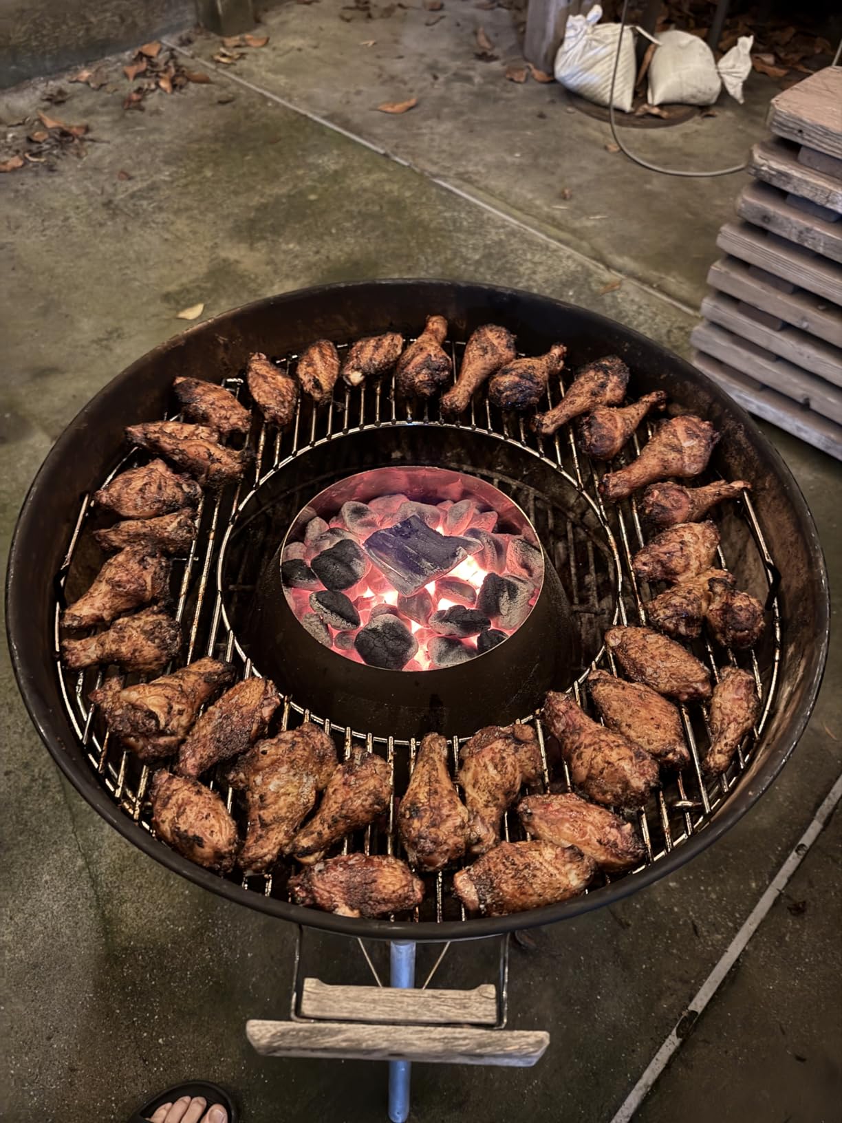 VORTEX (IN) DIRECT HEAT for Charcoal Grills, Medium Size - For Weber Kettle 22 26.75 WSM Smokey Mountain XL Kamado XL Big Green Egg customer photo 2