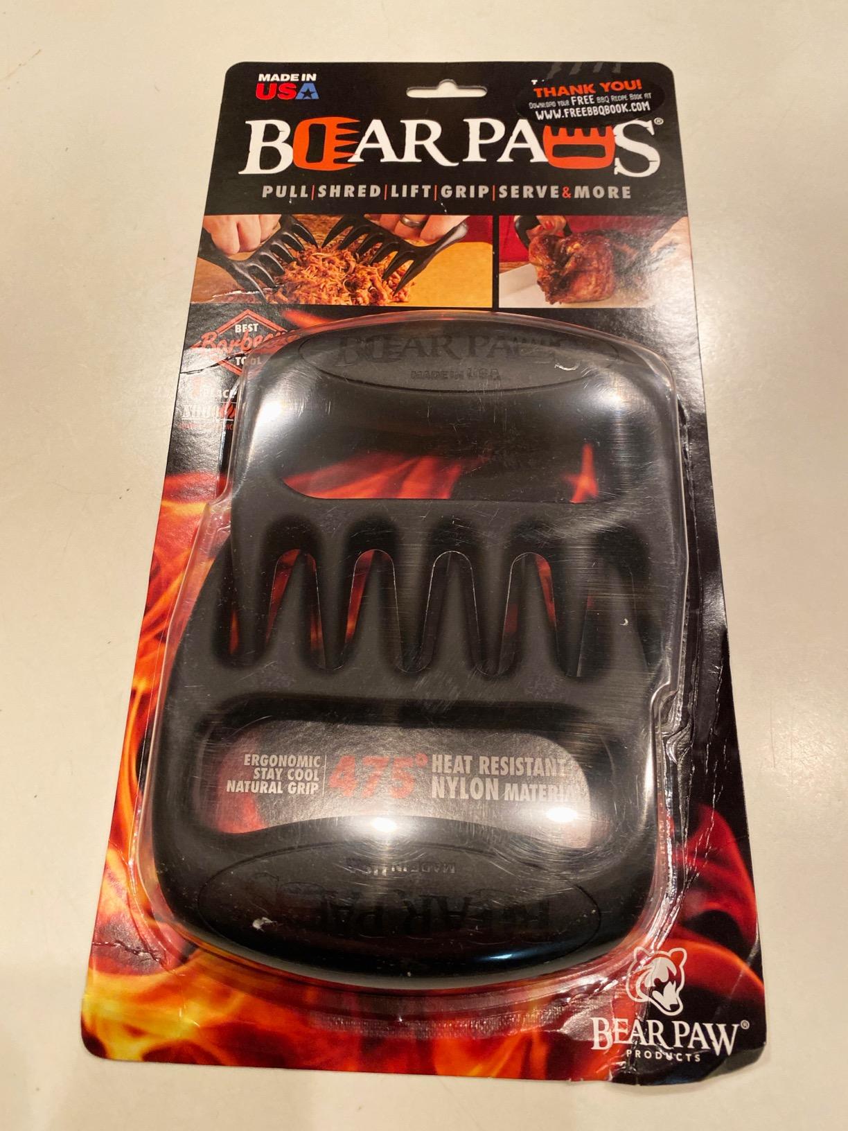 Bear Paws Meat Claws - The Original BBQ Meat Shredder Claws for Pulled Pork, USA Made - Easily Lift, Shred, Pull and Serve Pork, Chicken, Brisket and Turkey (Orange) customer photo 1
