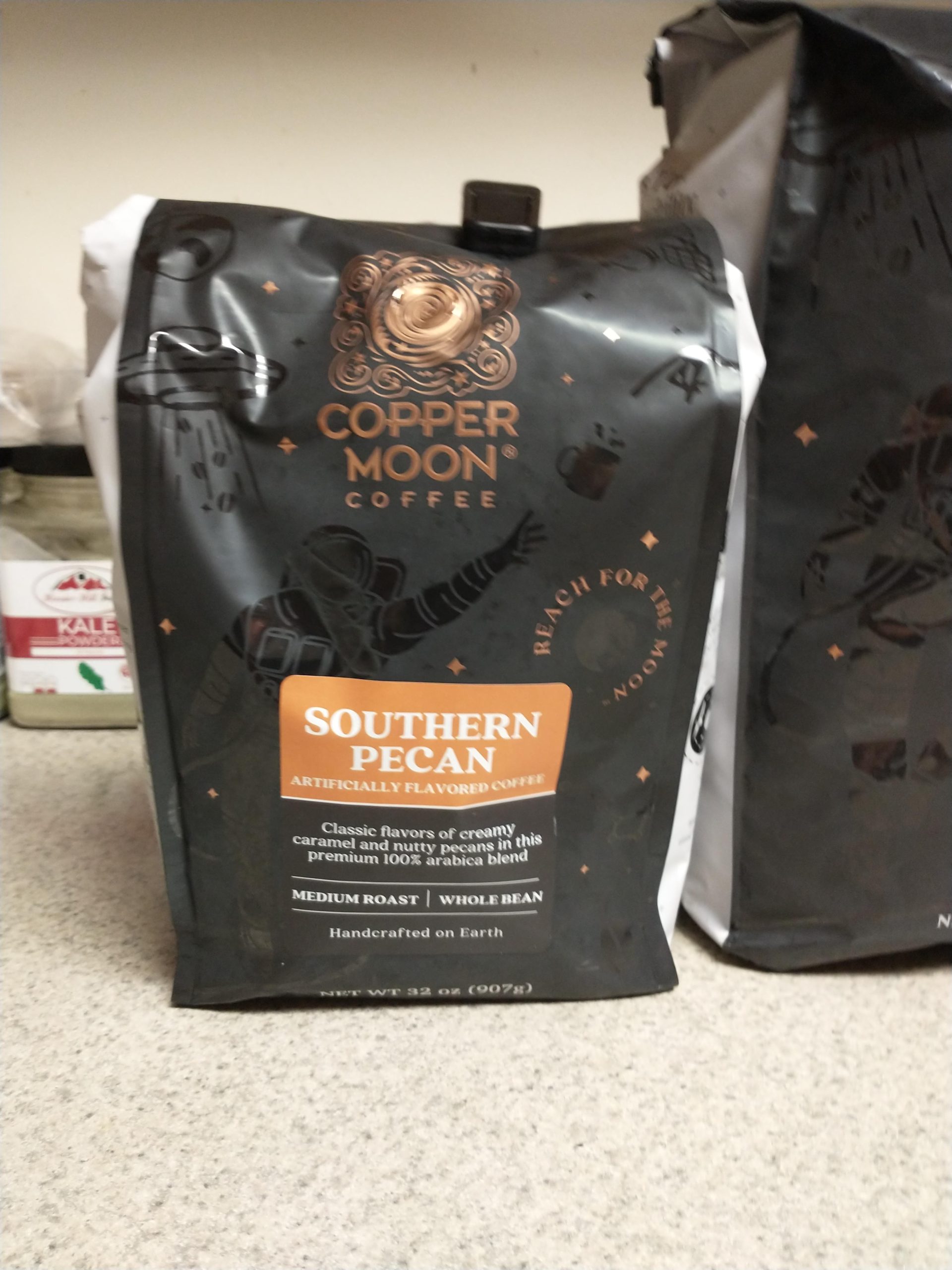 Copper Moon Medium Roast Whole Bean Coffee, Southern Pecan Blend, 2 Lb customer photo 2