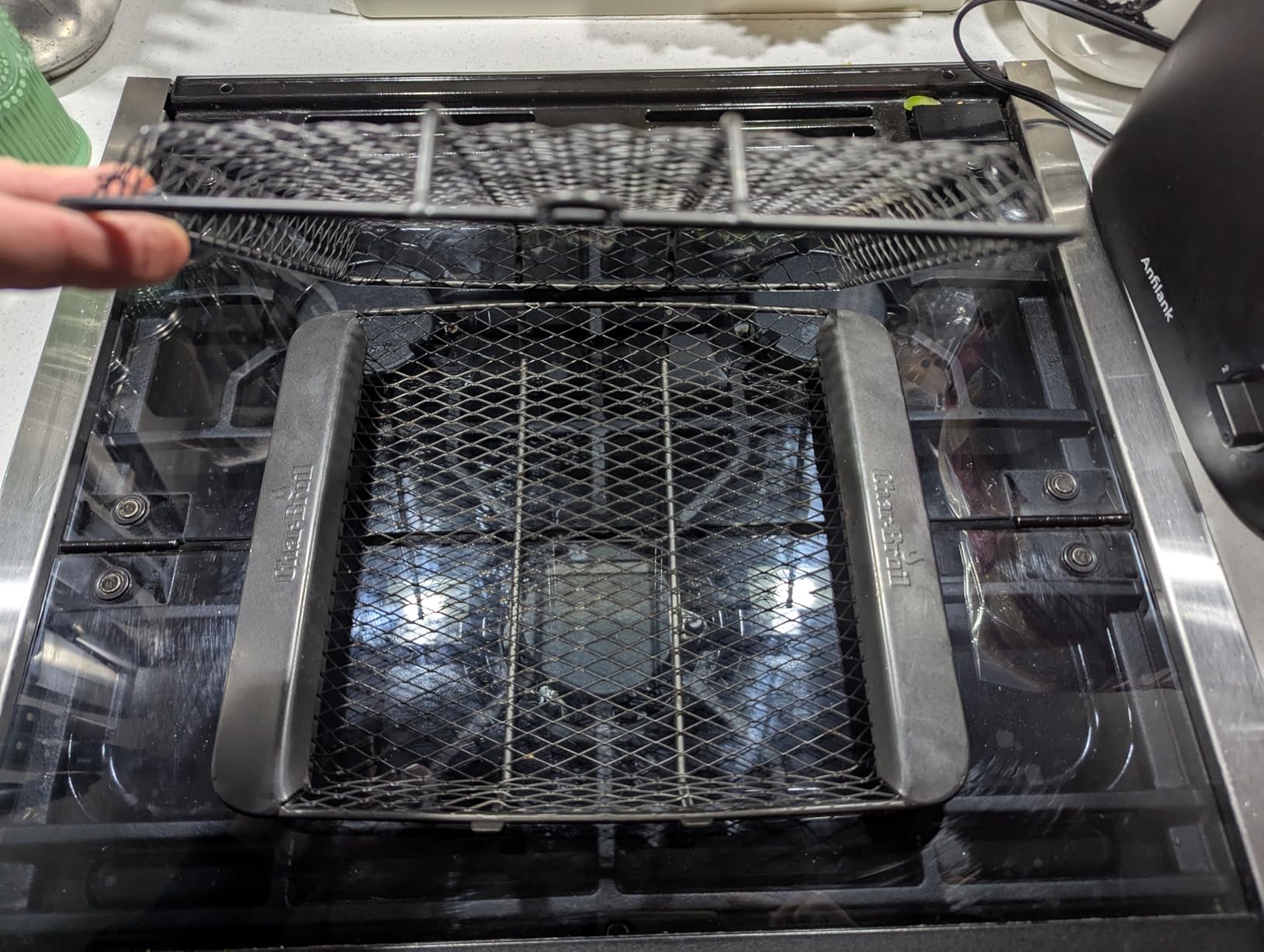 Char-Broil Non-Stick Grill Basket, Black, Silver customer photo 2