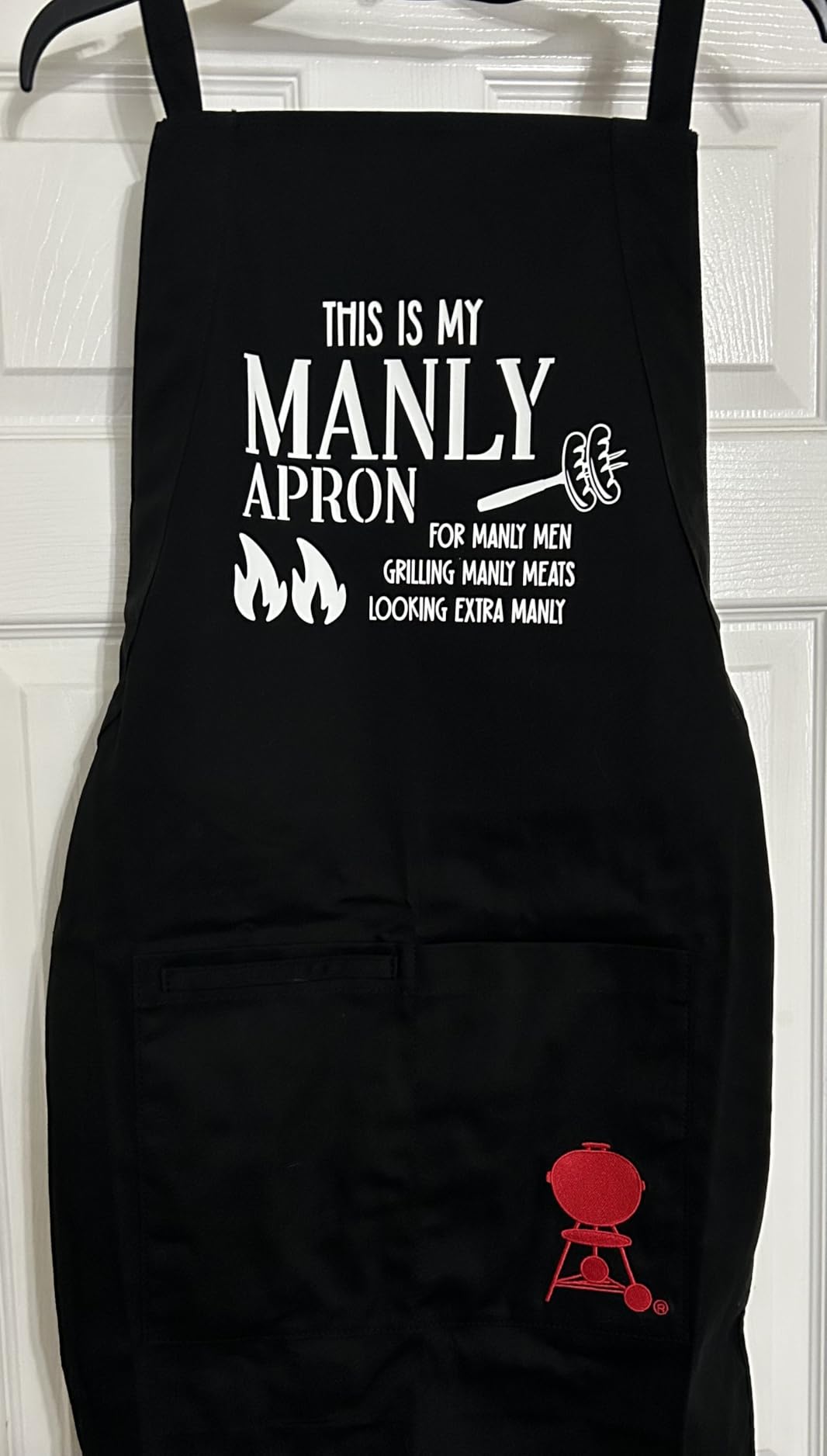 Weber Black Apron - Adjustable Neckband, Deep Front Pocket & Towel Loop for a Custom, Comfortable Fit customer photo 1