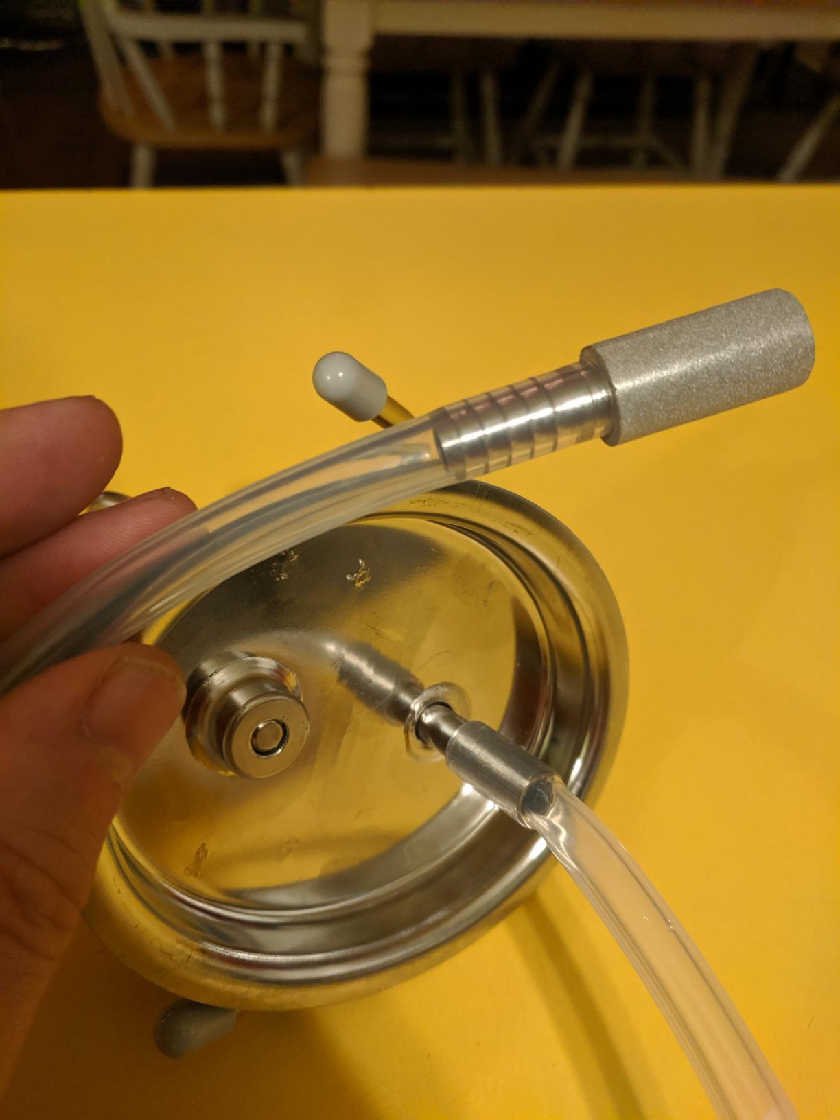 FERRODAY Carbonation Keg Lid for Corny Keg Lid Carbonation Stone Beer Force Carbonation Keg Lid Diffusion Stone Carbonating Keg Lid Carbonator Stainless Steel 304 Keg Lid for Cornelius Keg - 20